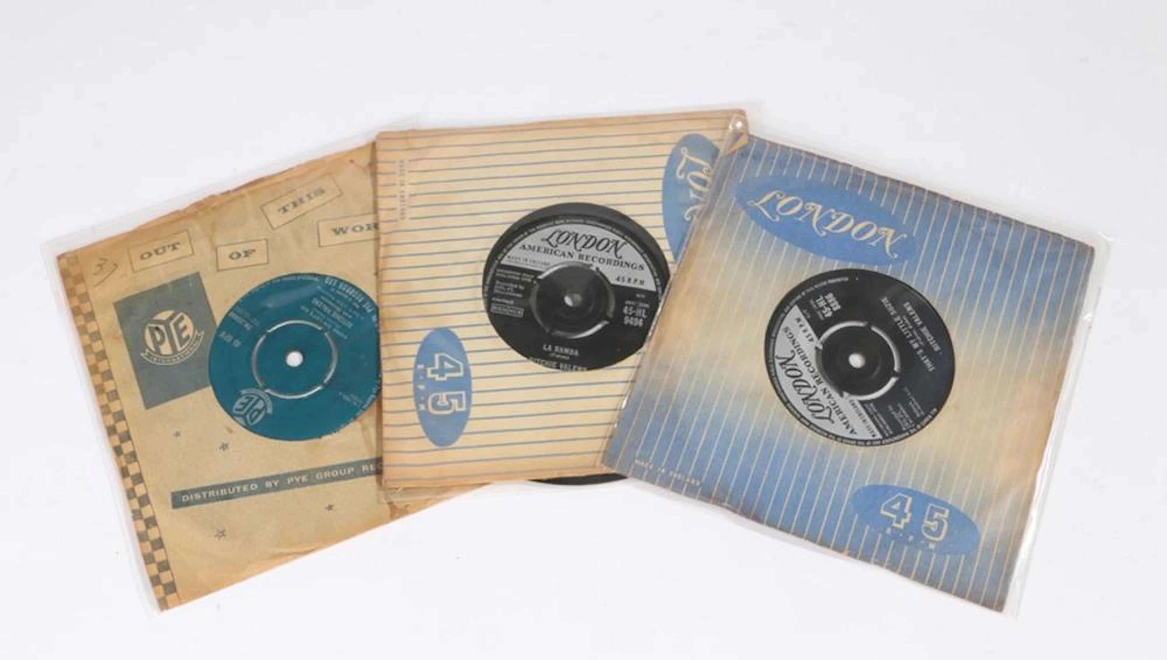 3x Ritchie Valens 7'' Singles. That's My Little Su?