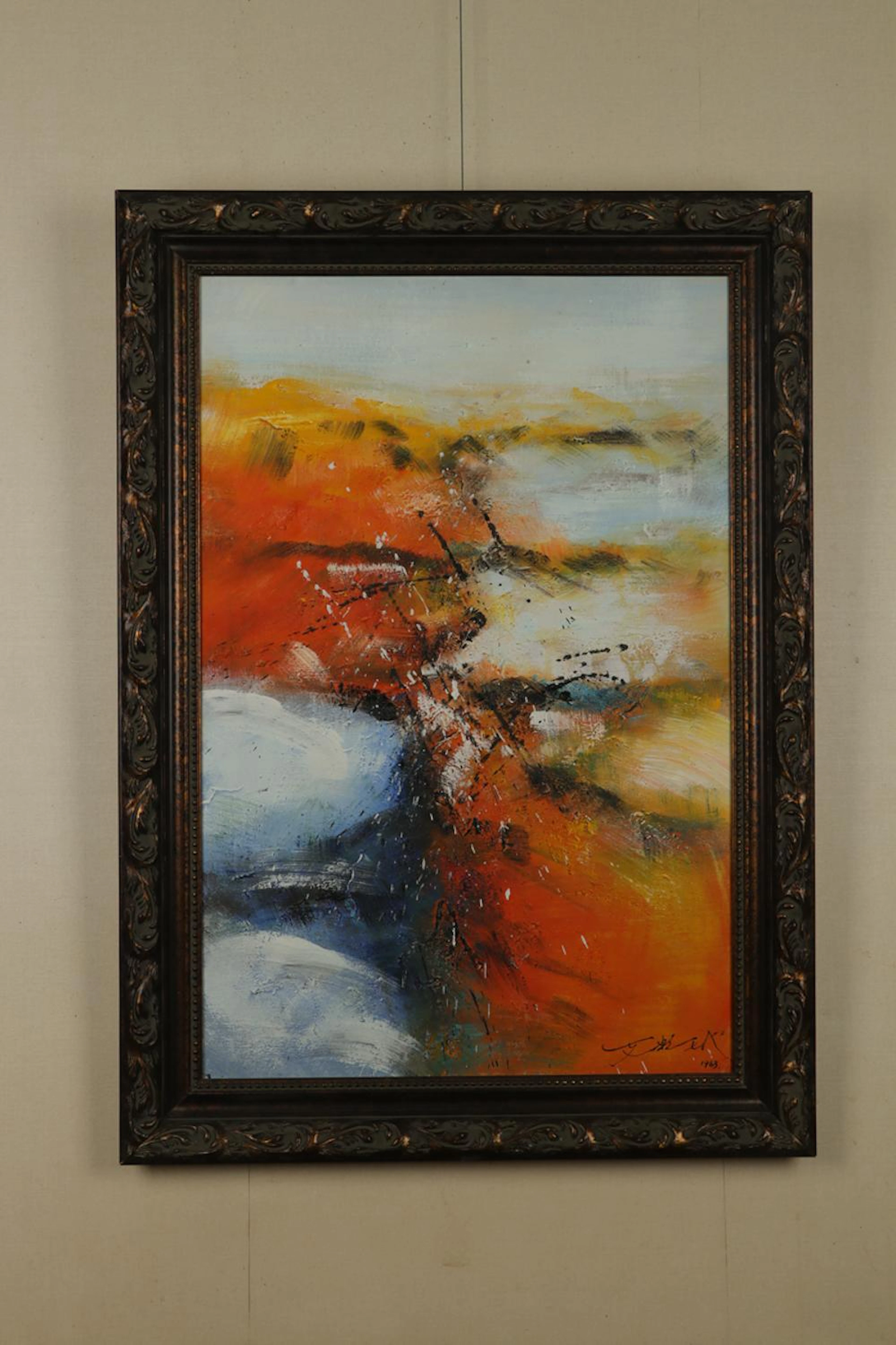 Chinese Oil Painting, After Zao Wou-Ki