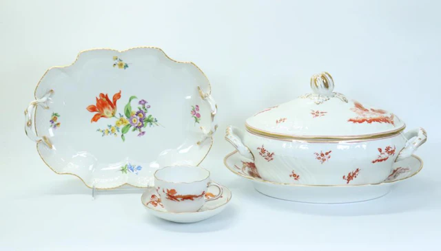 3 Vintage Meissen Porcelains; 3 Richard Ginori