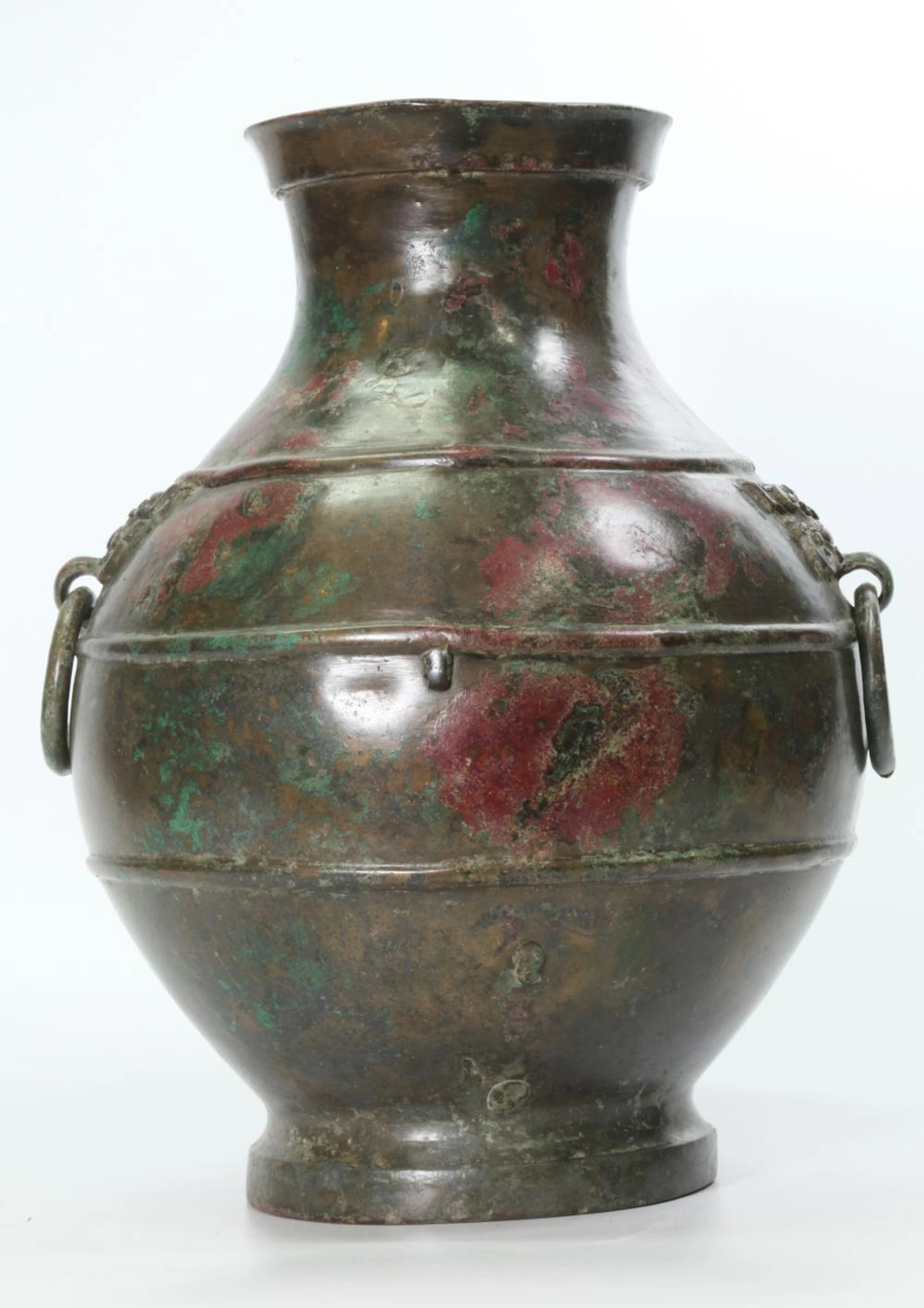 Bonham's; Western Han Bronze Hu, Taotie Handles