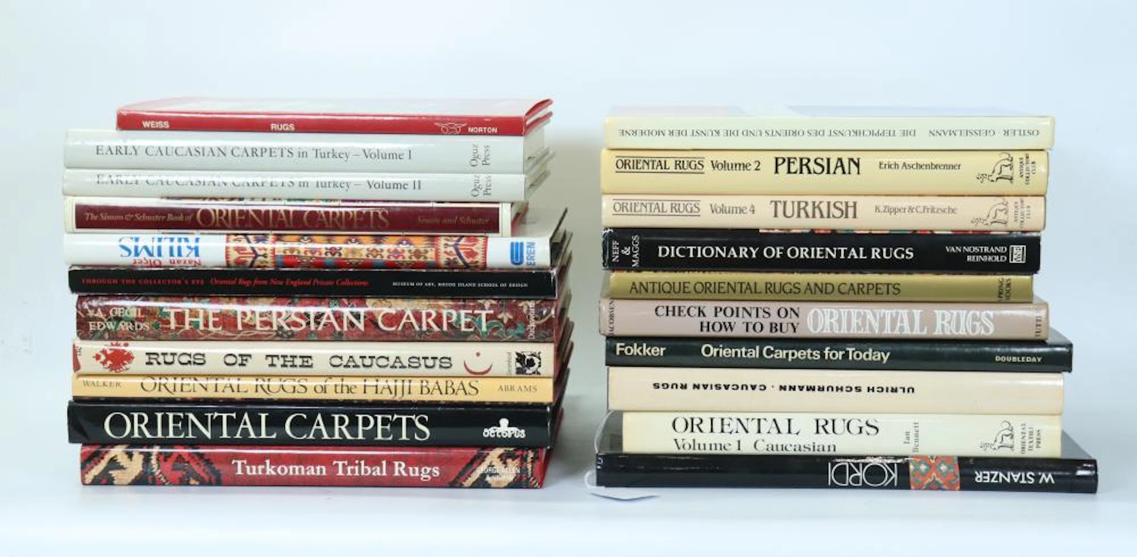 21 Rare Books on Oriental Rugs Kilims & Carpets