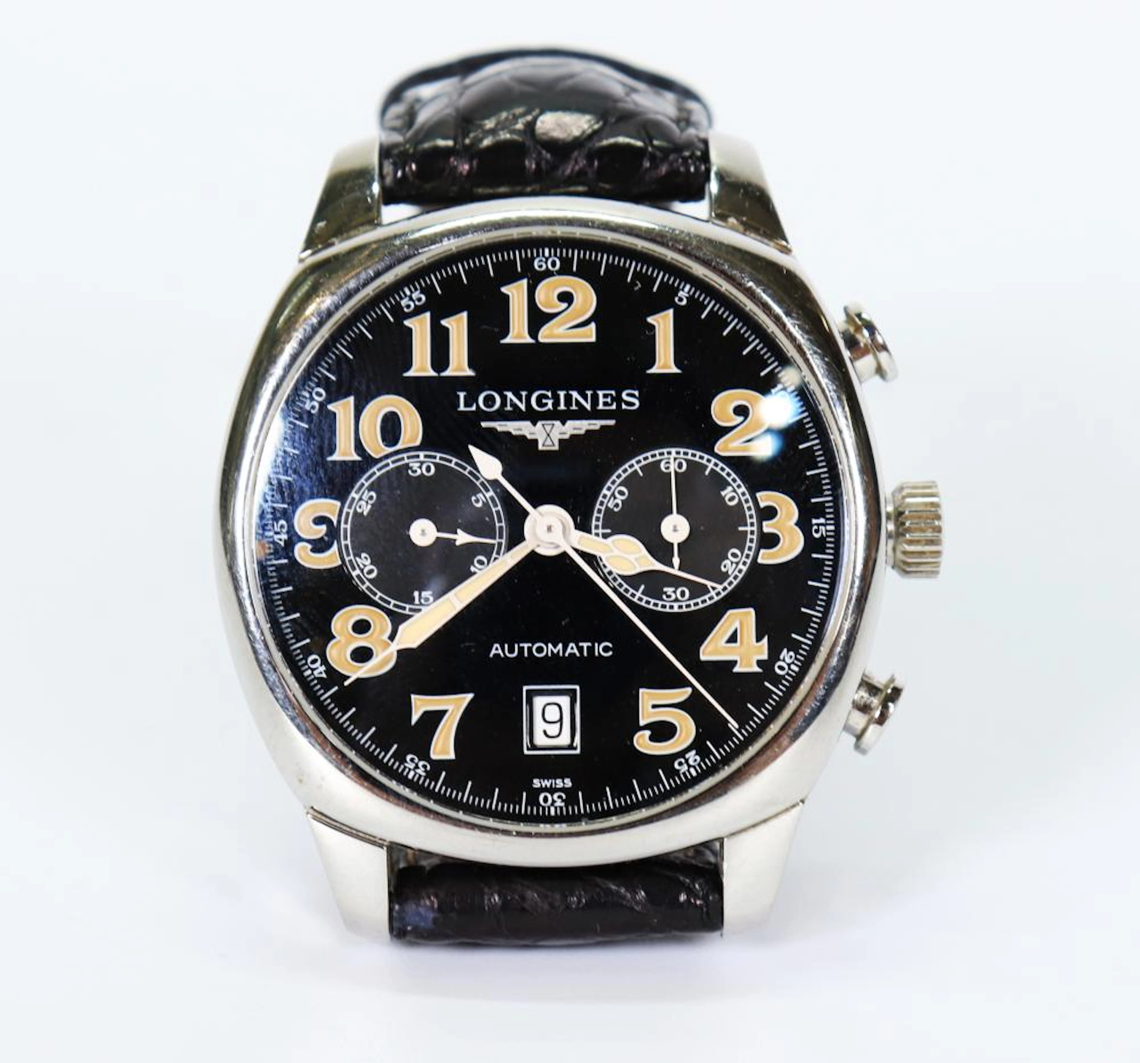 Longines Spirit Watch, 37 Jewels Stainless Steel