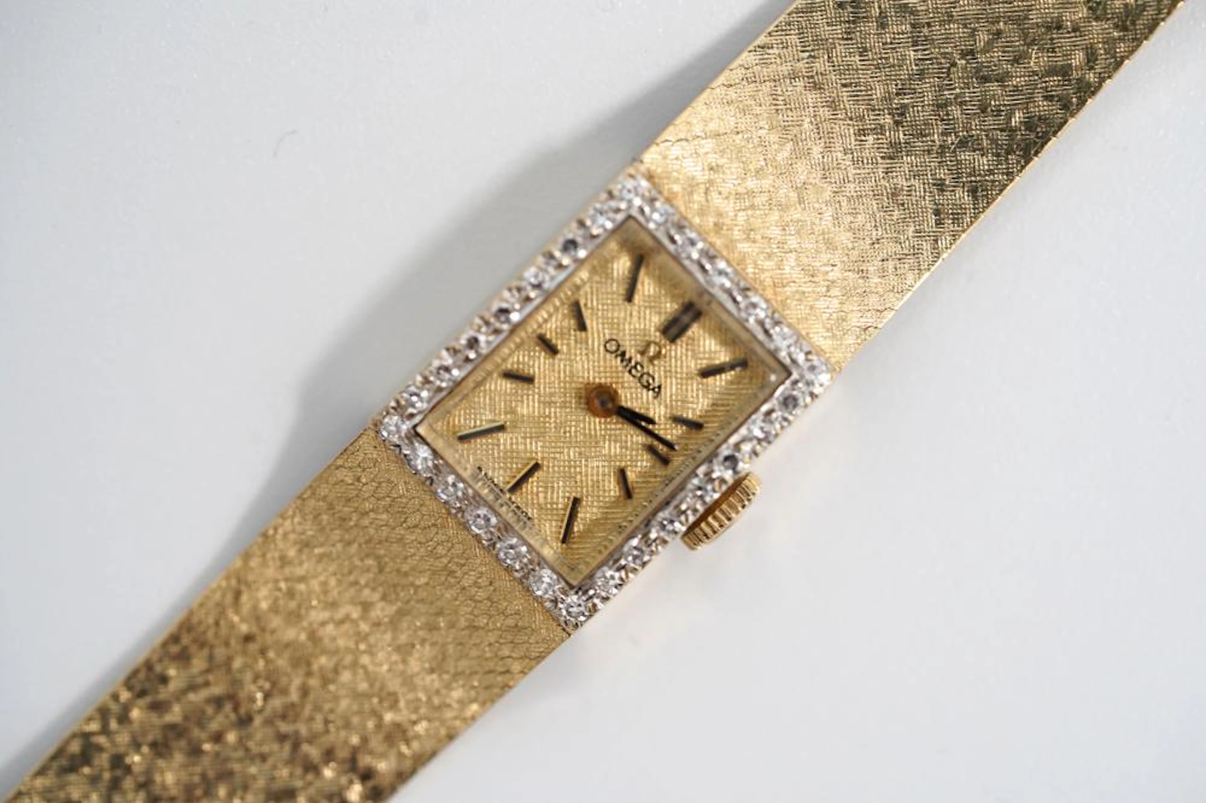 Vintage Omega 14K & Diamond Lady's Wristwatch