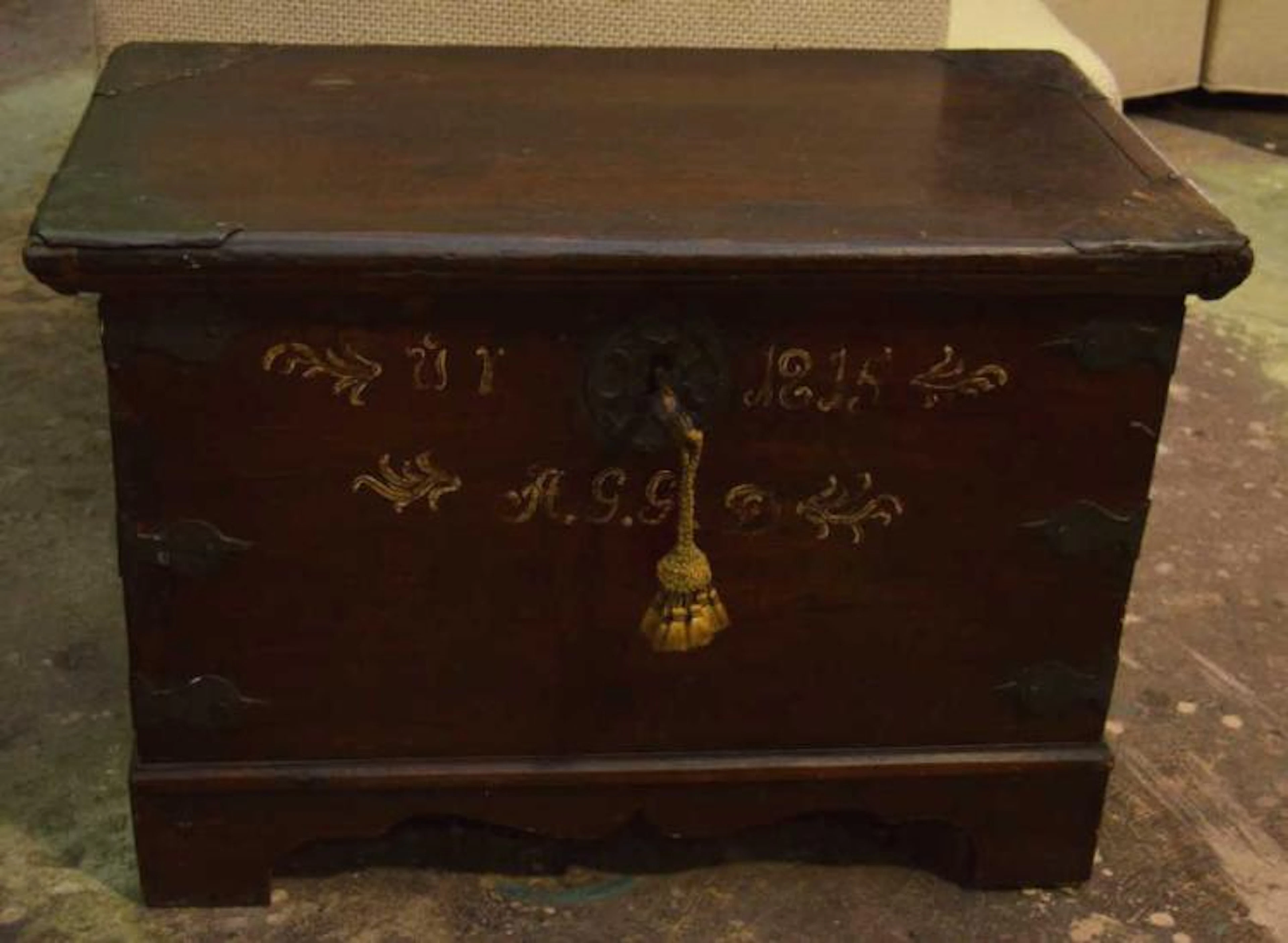 Antique Swedish Wedding Chest