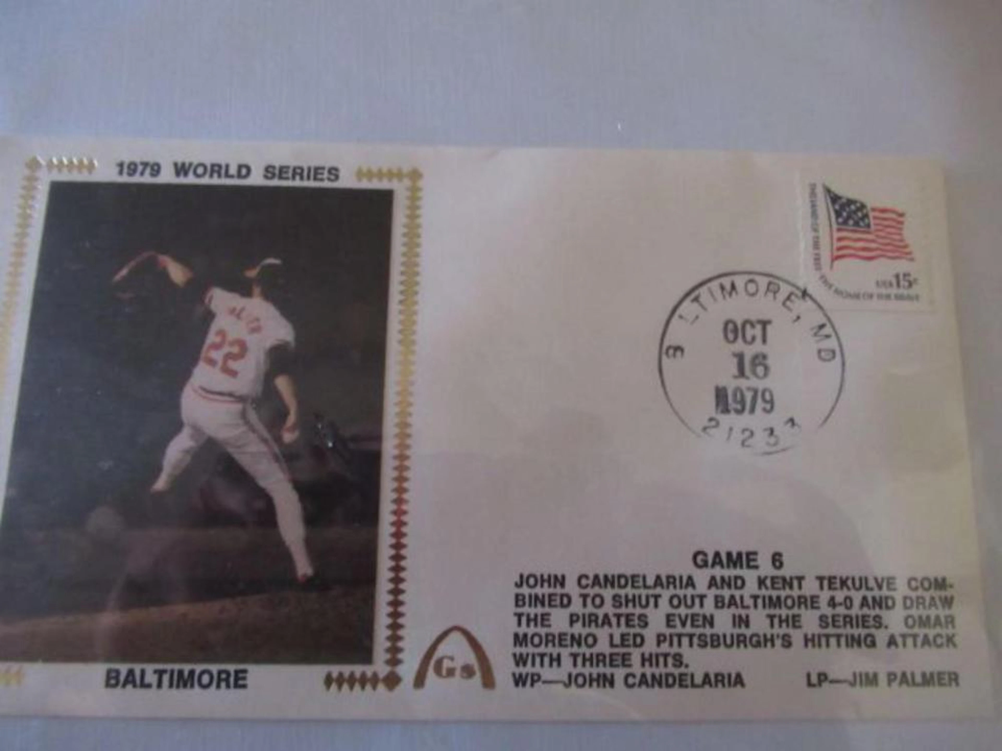 5 1979 World Series Signed Stamp First Day Covers