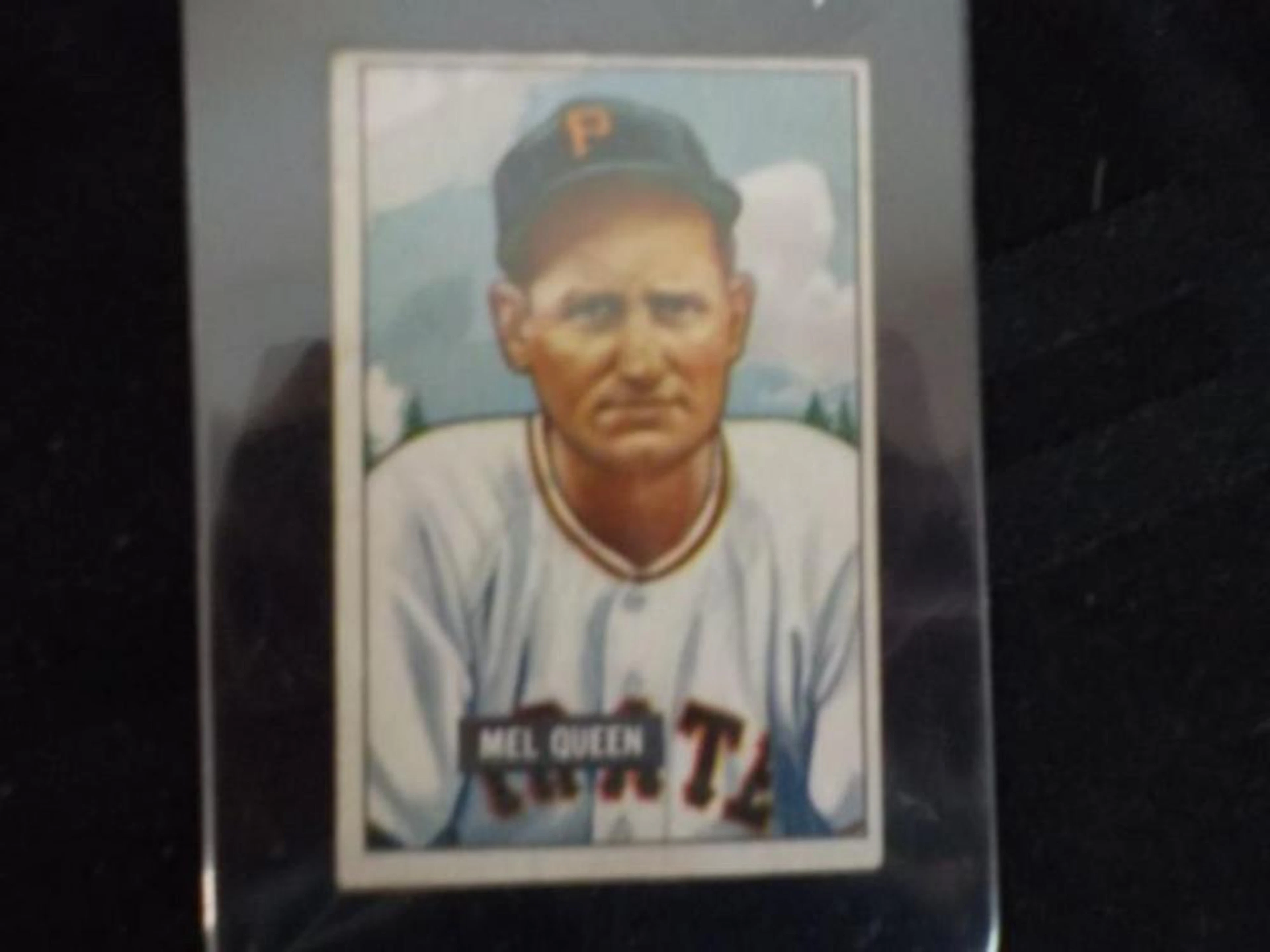 1951 Bowman High #309 Mel Queen EX o/c