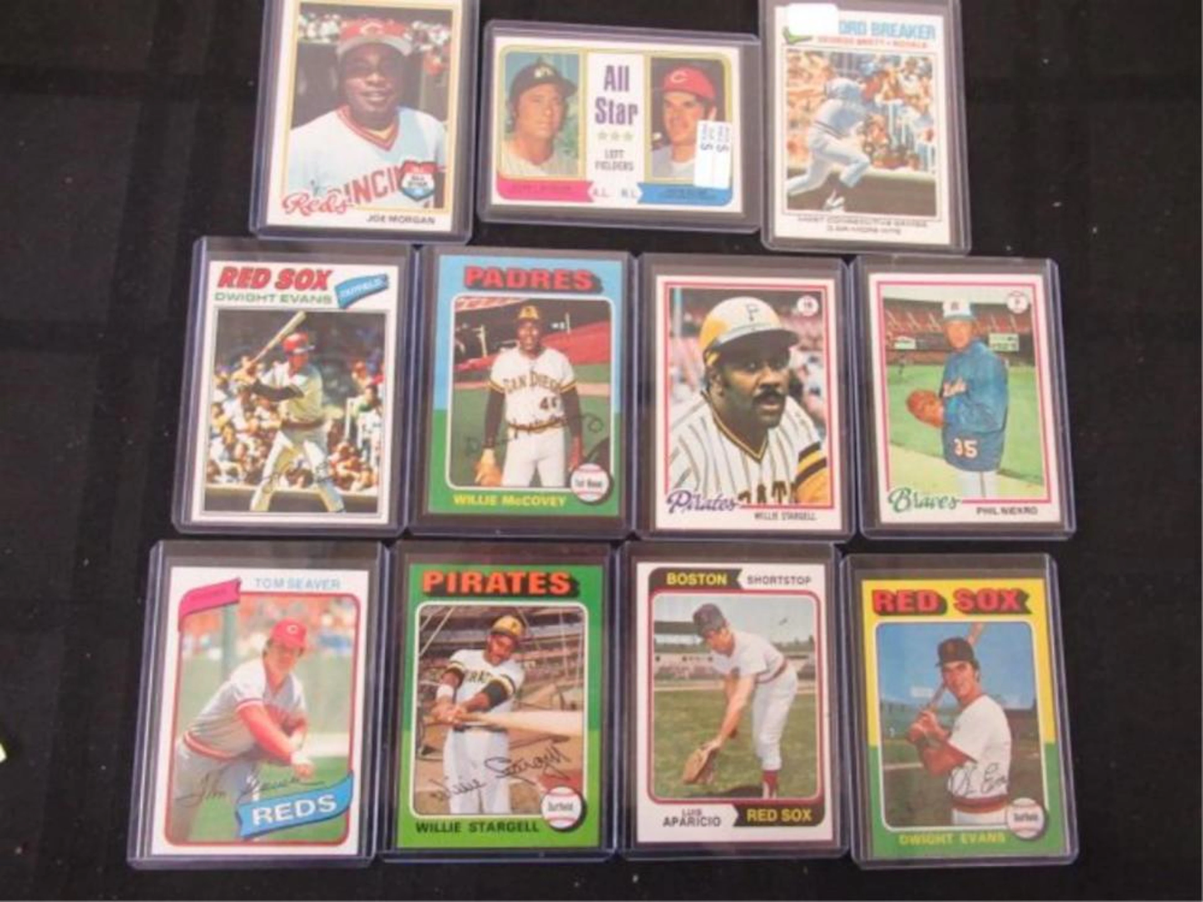 11 TOPPS BB Superstars from 1970's