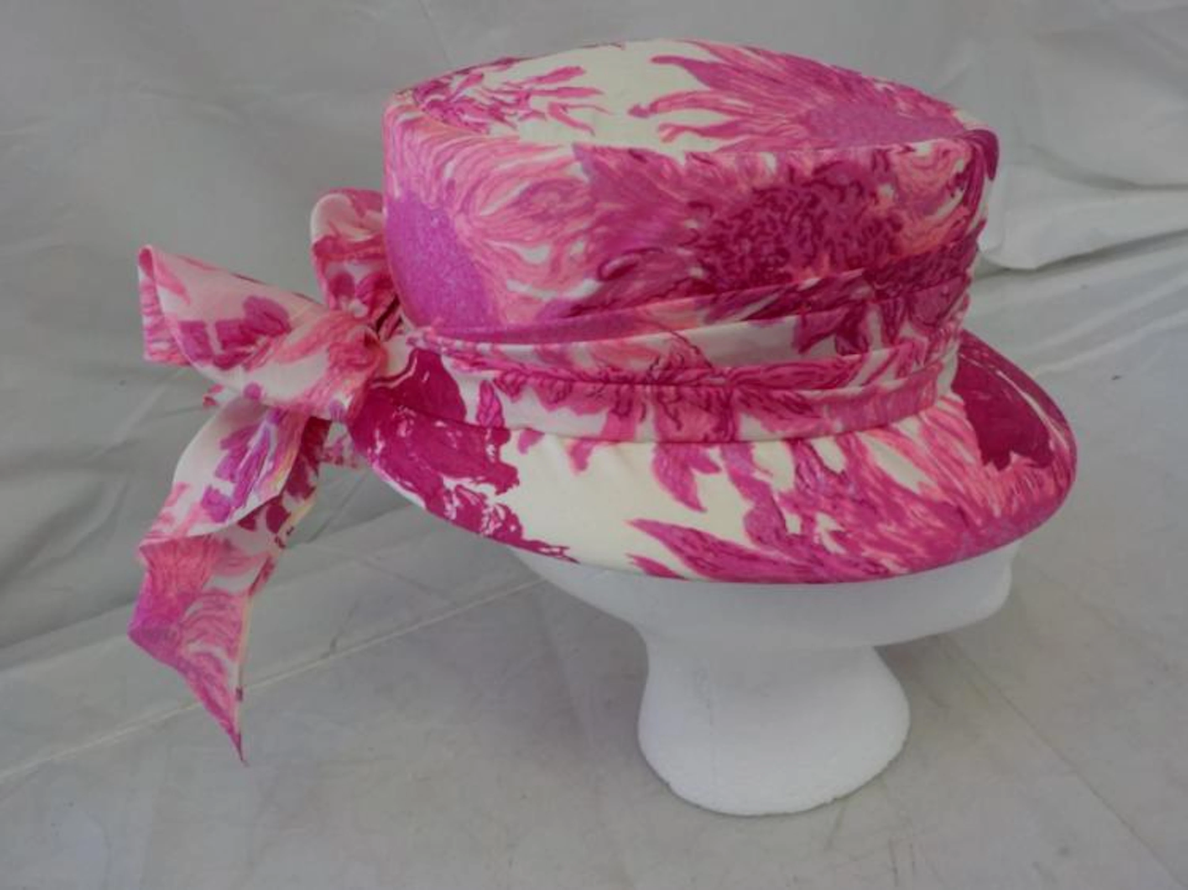Pink Easter Hat with Ribbon by Lilly Dache'