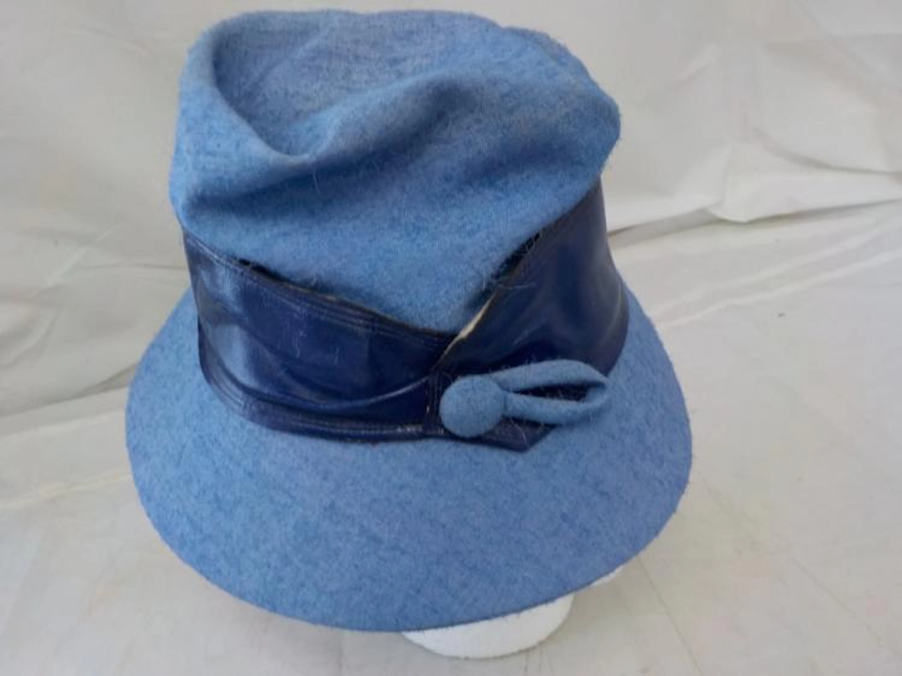 Blue 'Denim' Lilly Dache' Design Hat 1950's