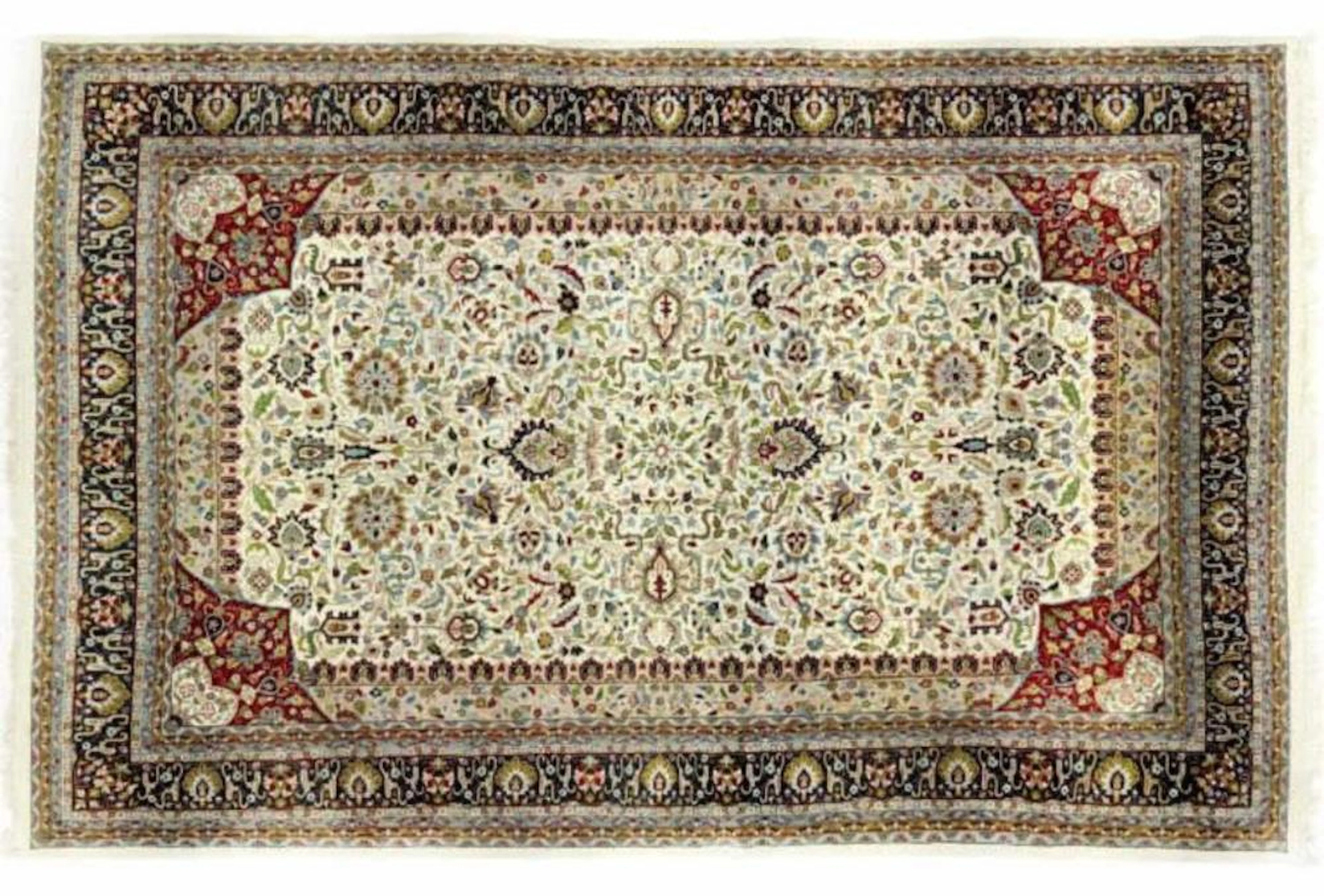 Iranian Persian Kashan Pile Woven Carpet c. 20th C