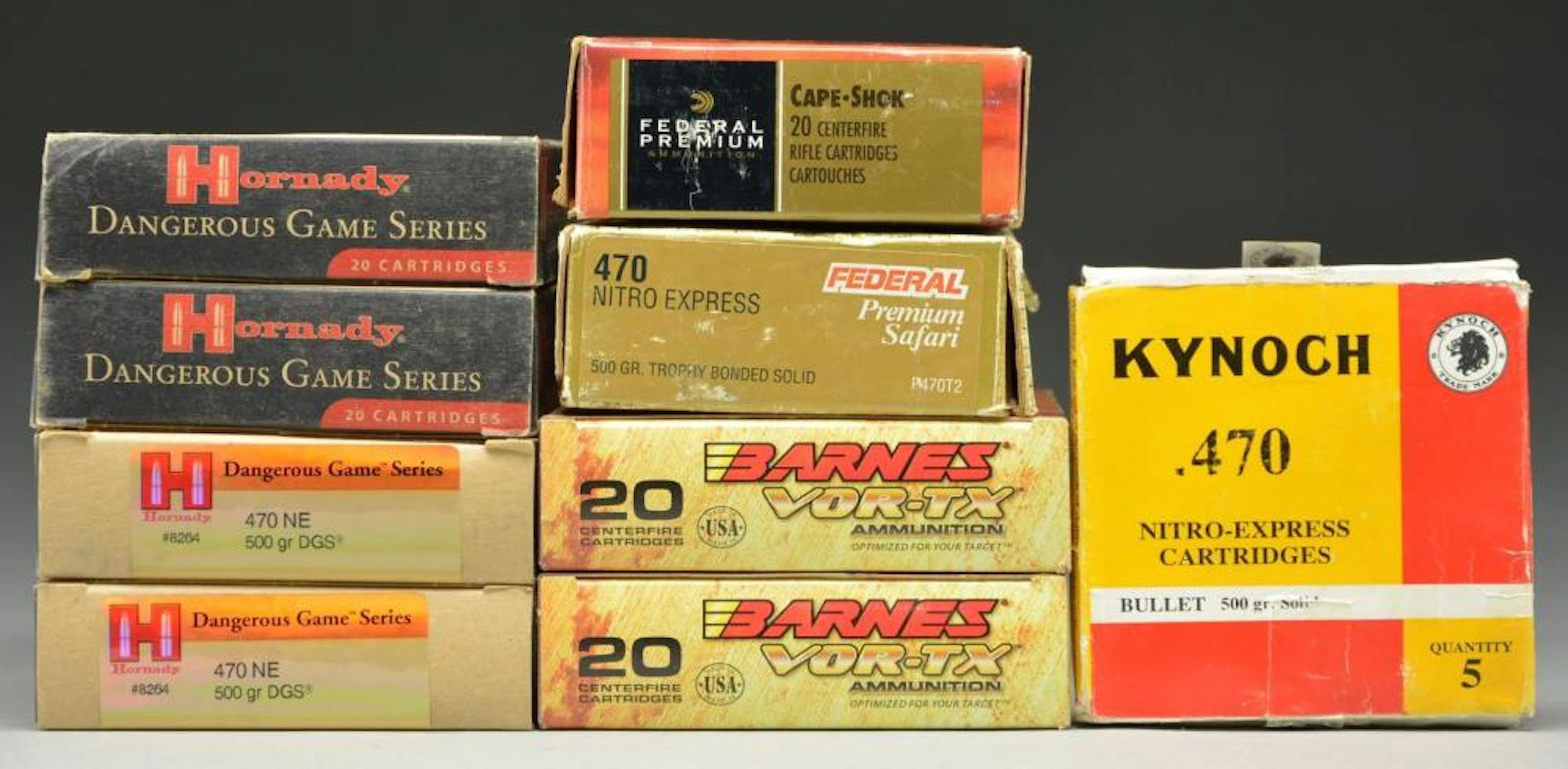 8+ BOXES OF 470 NITRO EXPRESS.