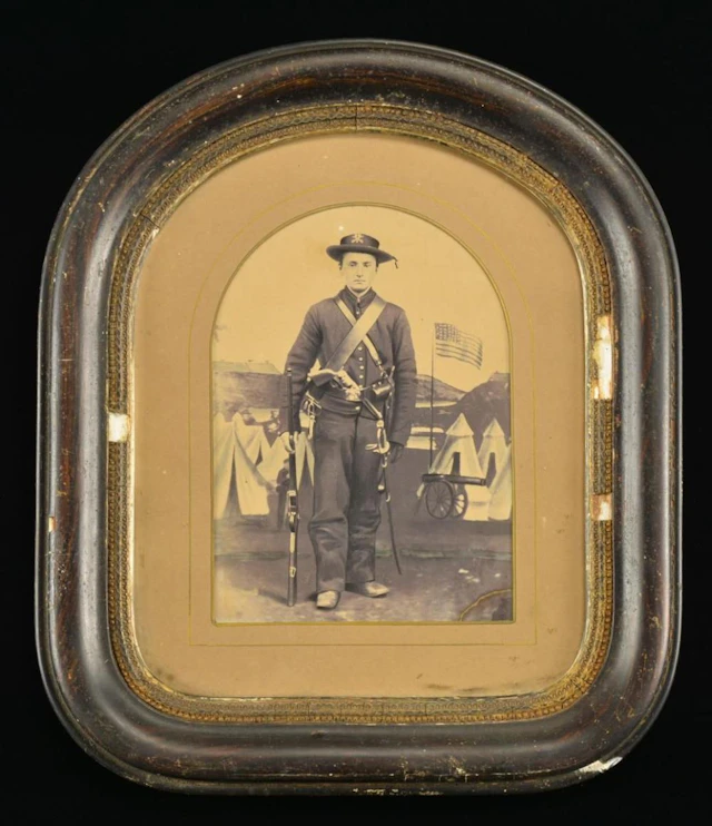 LARGE SALT PRINT PHOTOGRAPH OF GEORGE A. WEYMOUTH