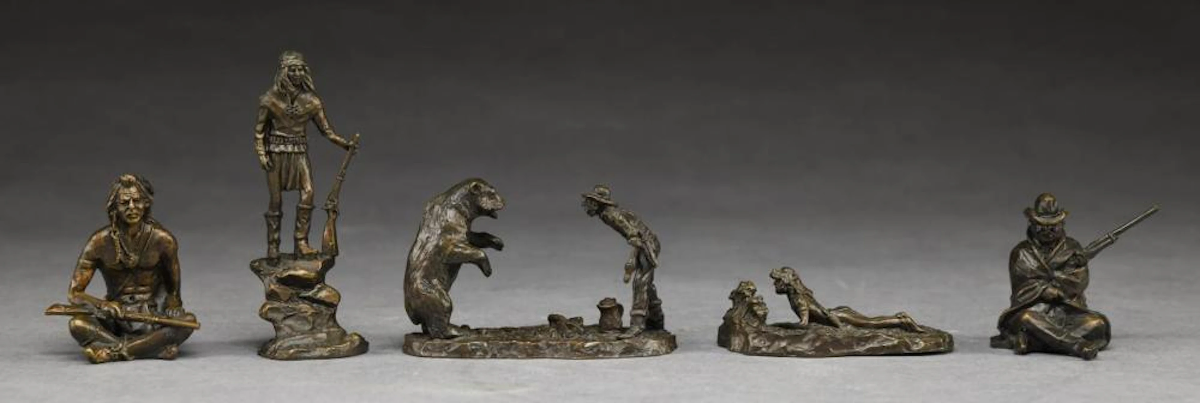 5 PHILLIP KRACZKOWSKI FIGURAL BRONZES.