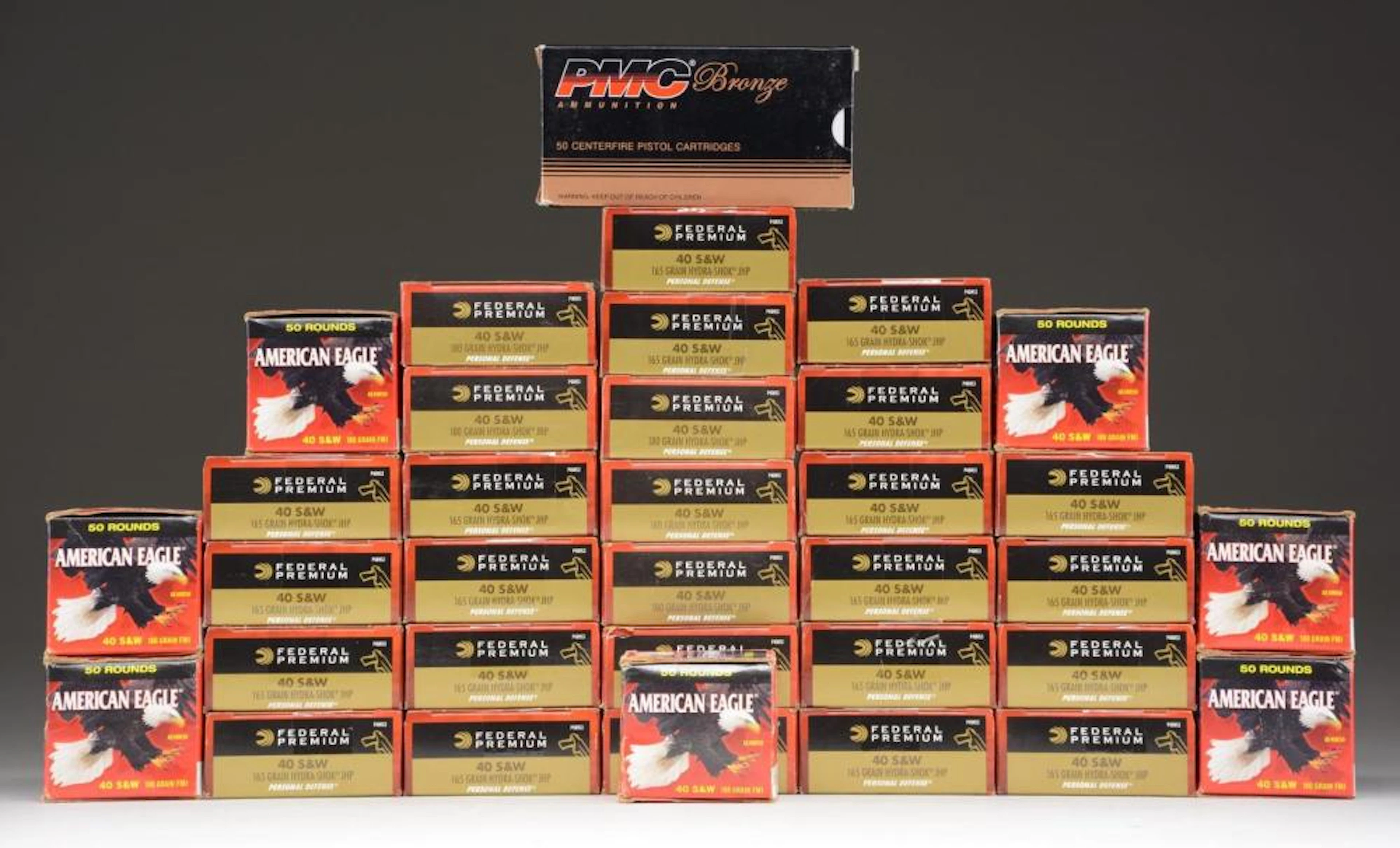 35 BOXES (940 ROUNDS) OF .40 S&W AMMUNITION.