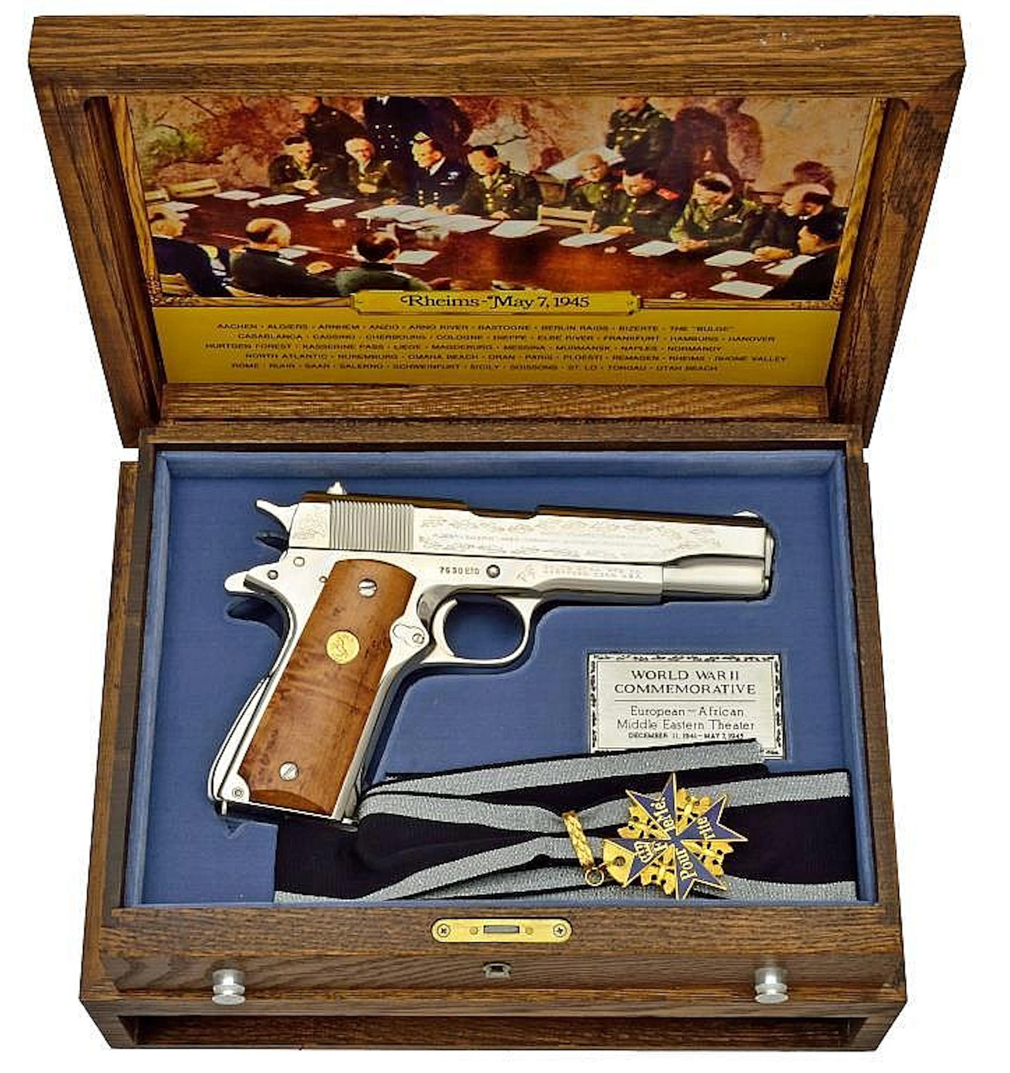 COLT EUROPEAN THEATER WWII COM. SEMI AUTO PISTOL.