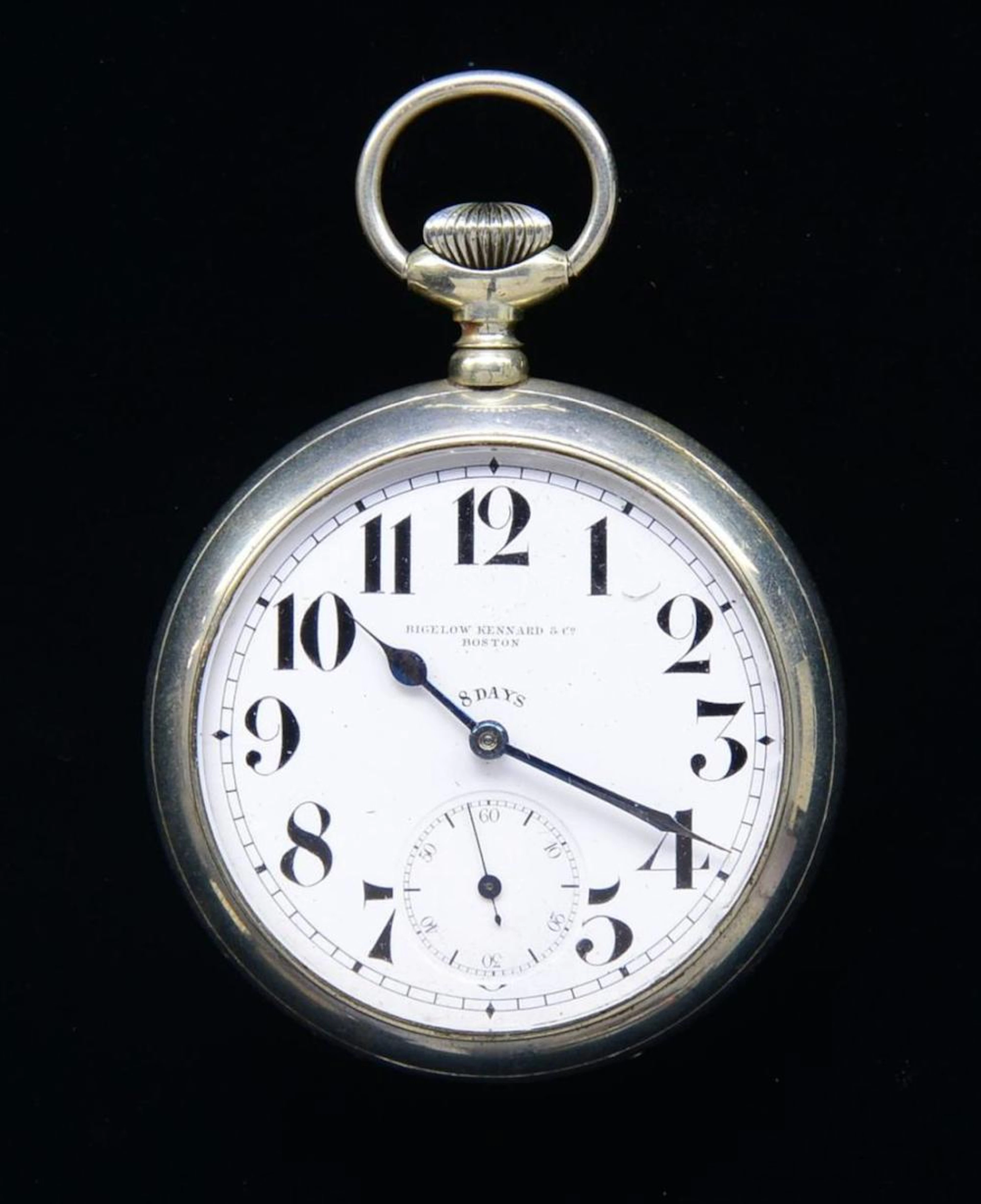 WW2 ERA US NAVY INSCRIBED POCKET WATCH THOUGHT TO