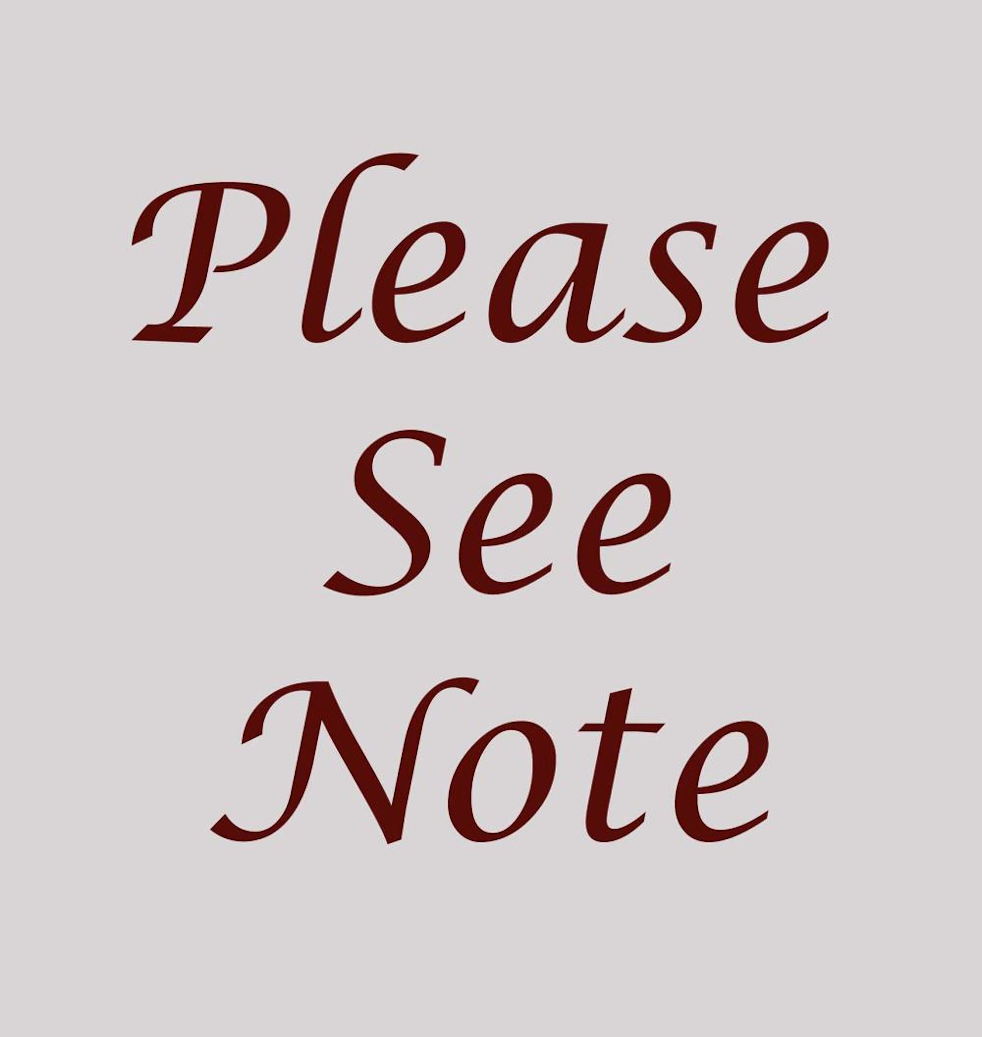 Please Note