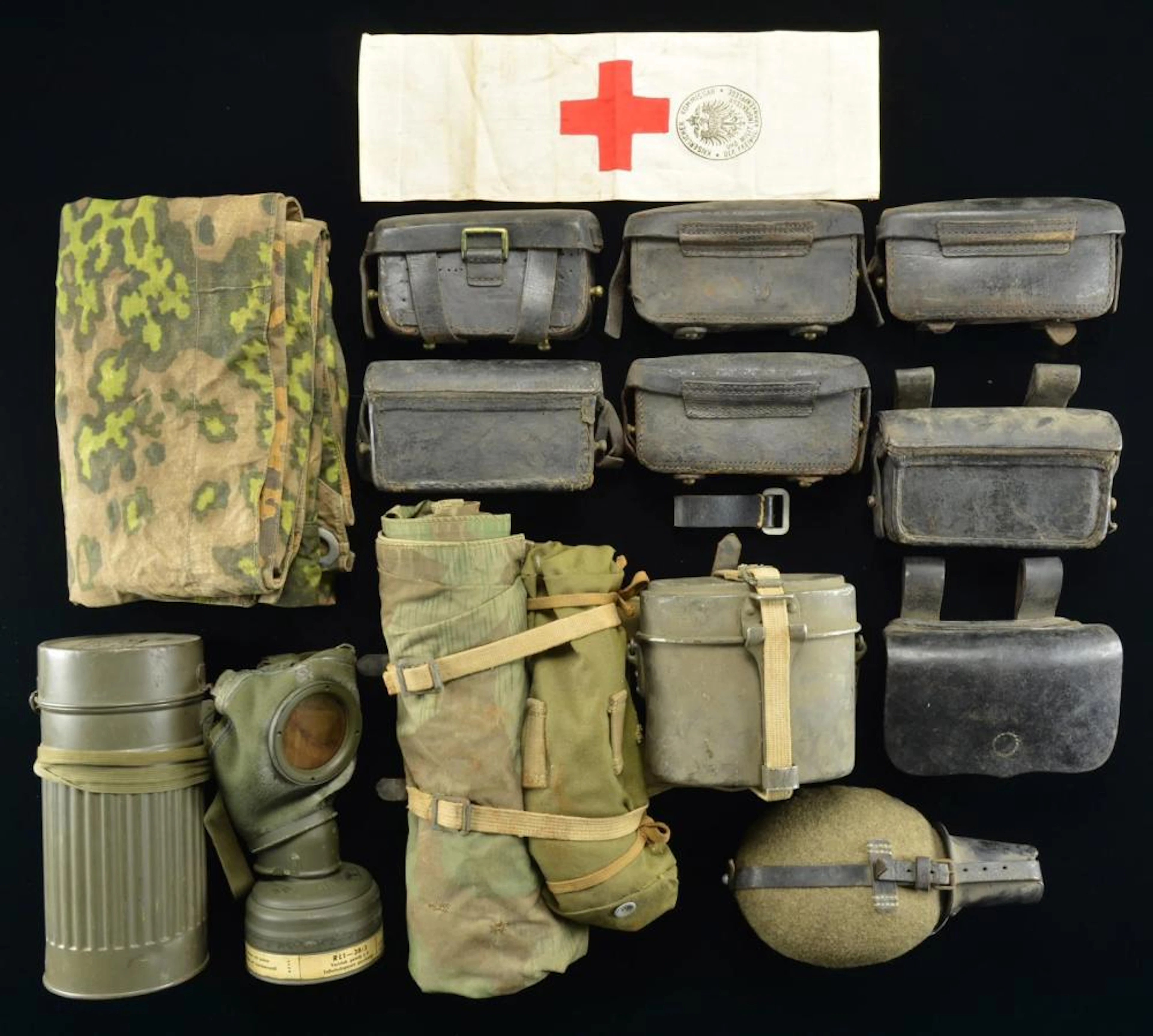 MOSTLY GERMAN FIELD GEAR.