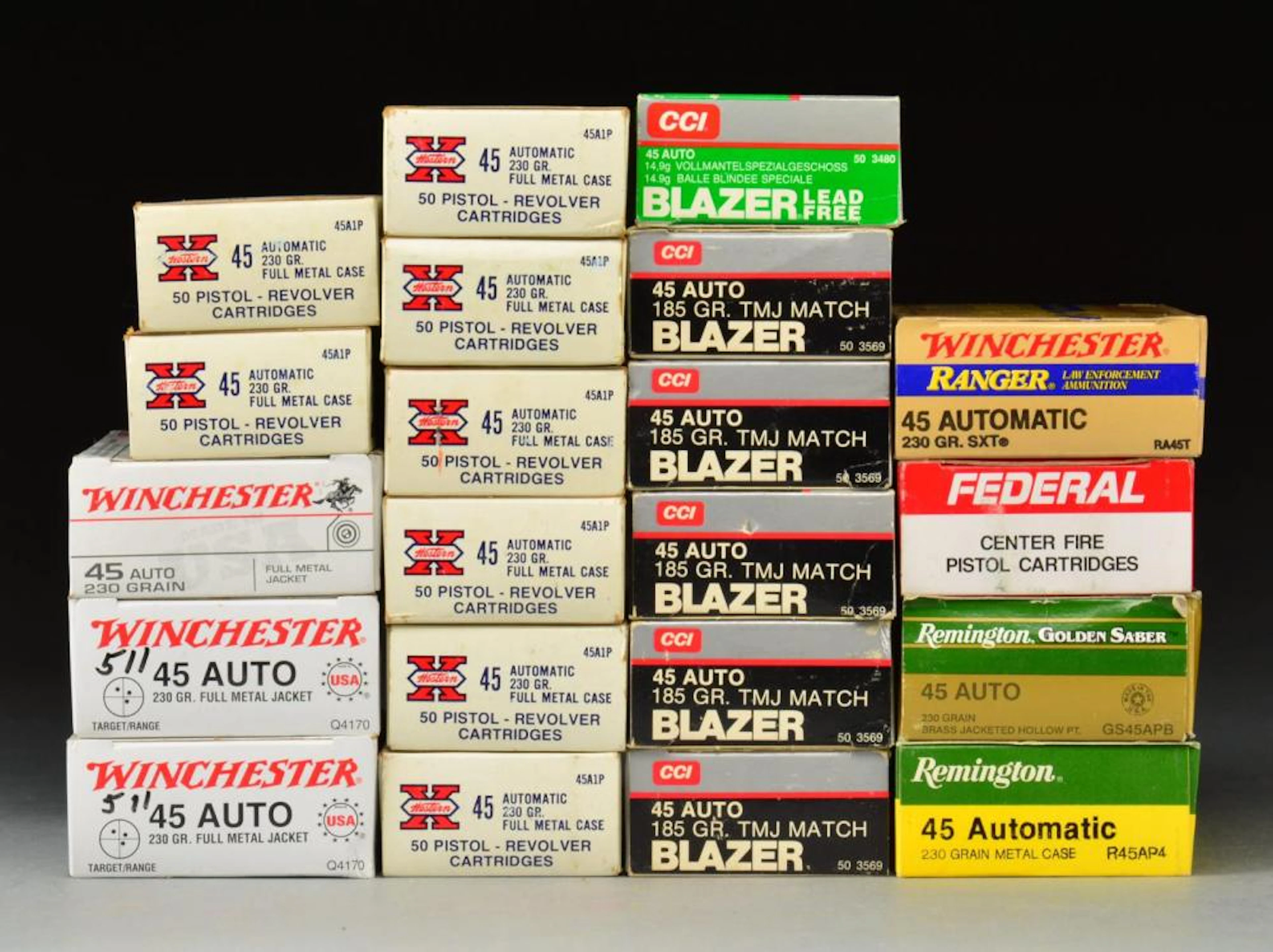 1,050 RDS. OF MIXED 45 ACP.