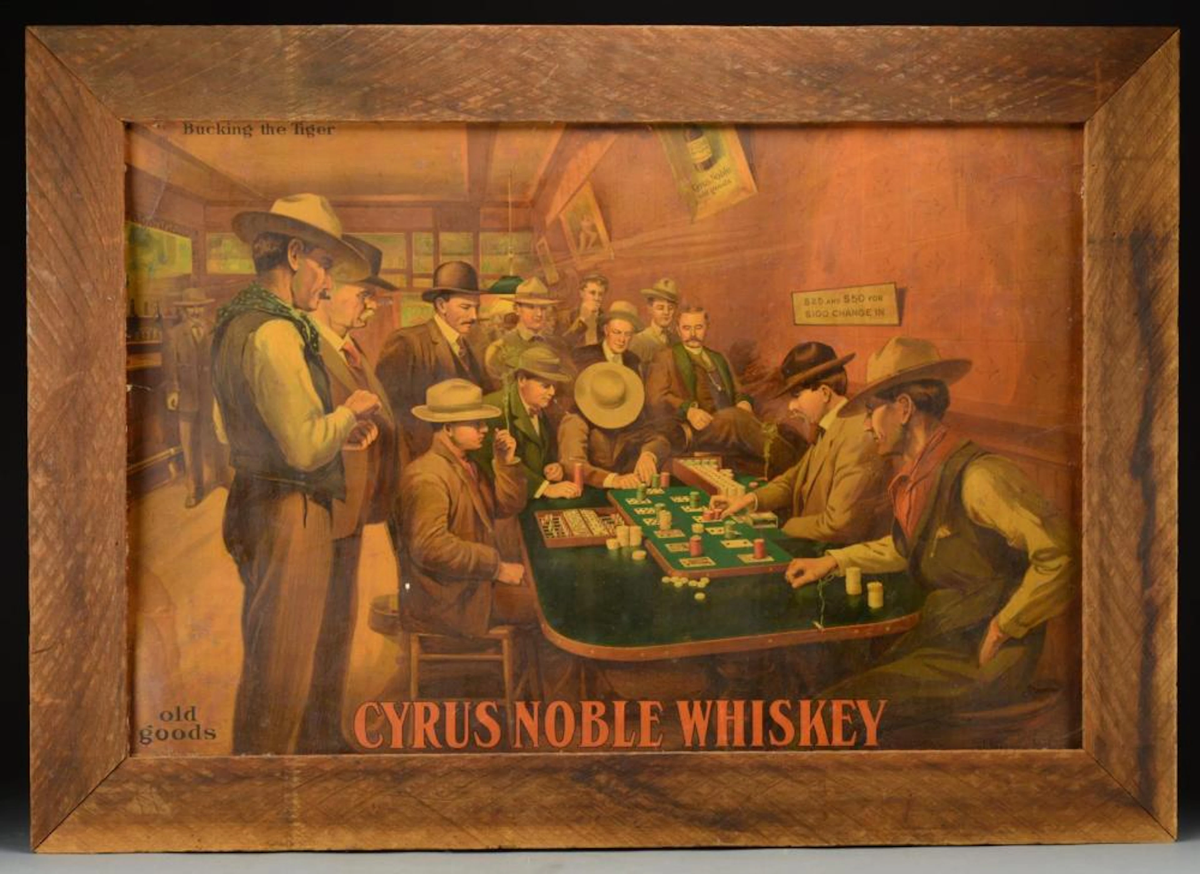 RARE CYRUS NOBLE WHISKEY WESTERN THEME