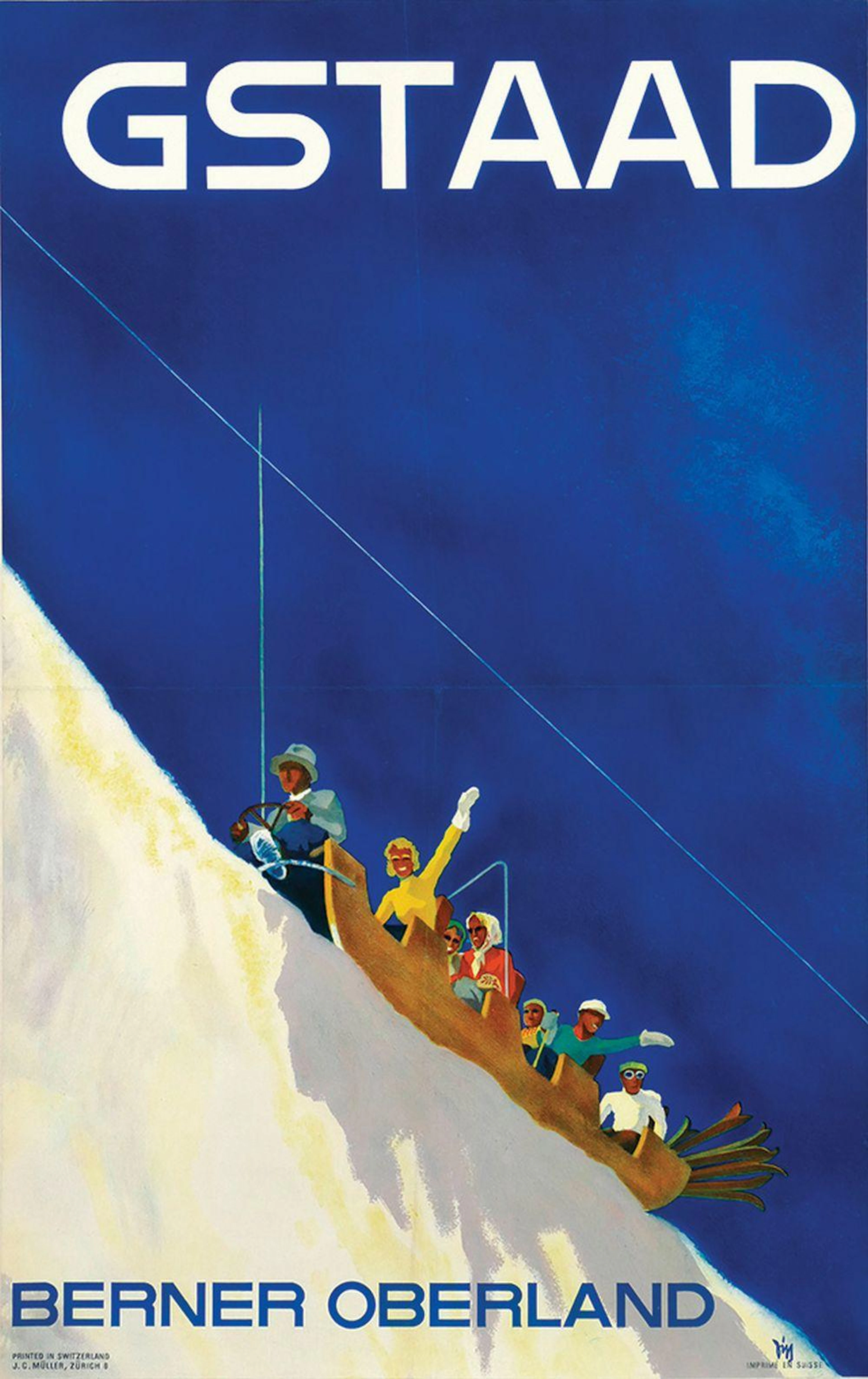 Poster by Alex W. Diggelmann - Gstaad Berner Oberland