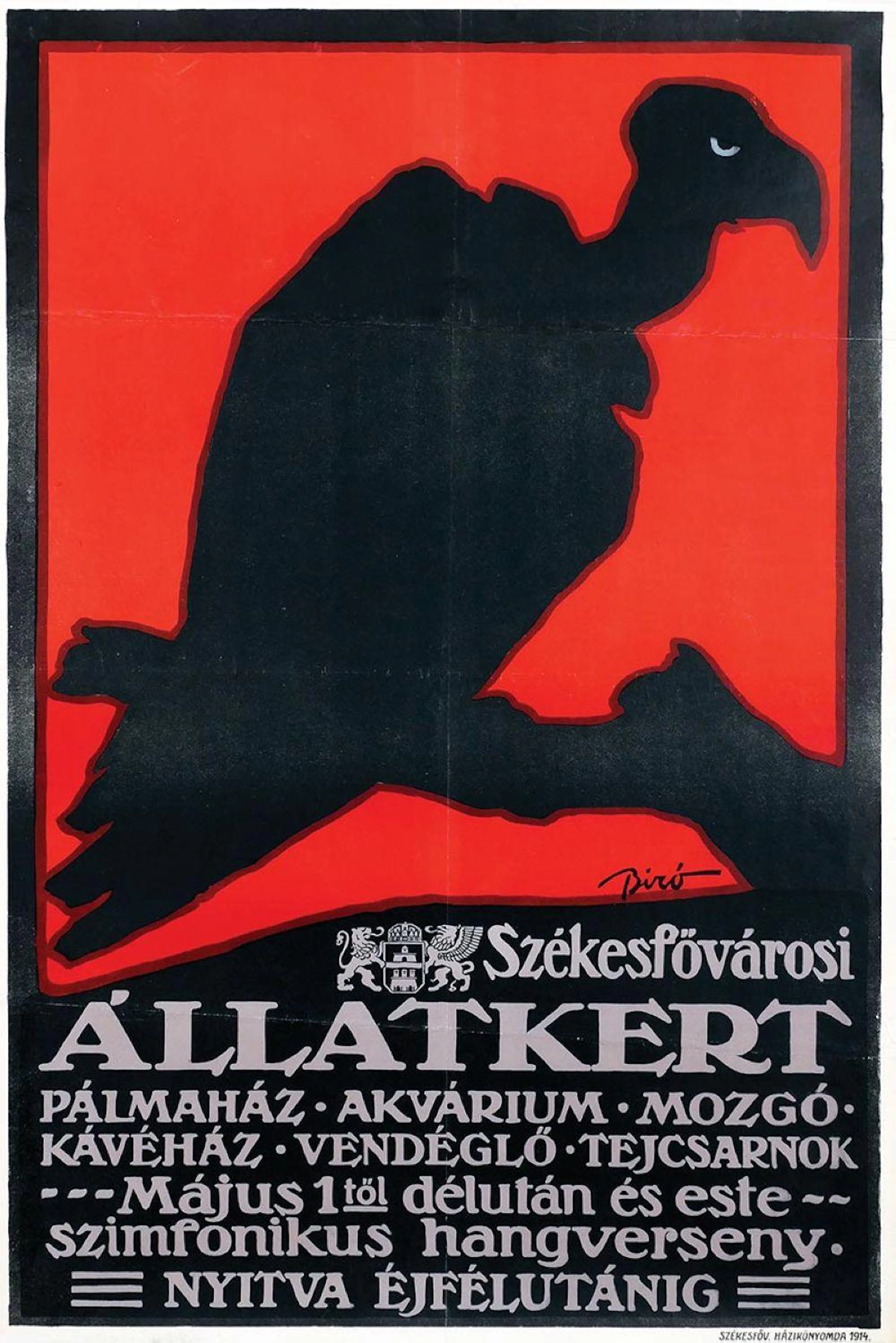 Poster by Mihaly Biró - Állatkert (Budapest Zoo