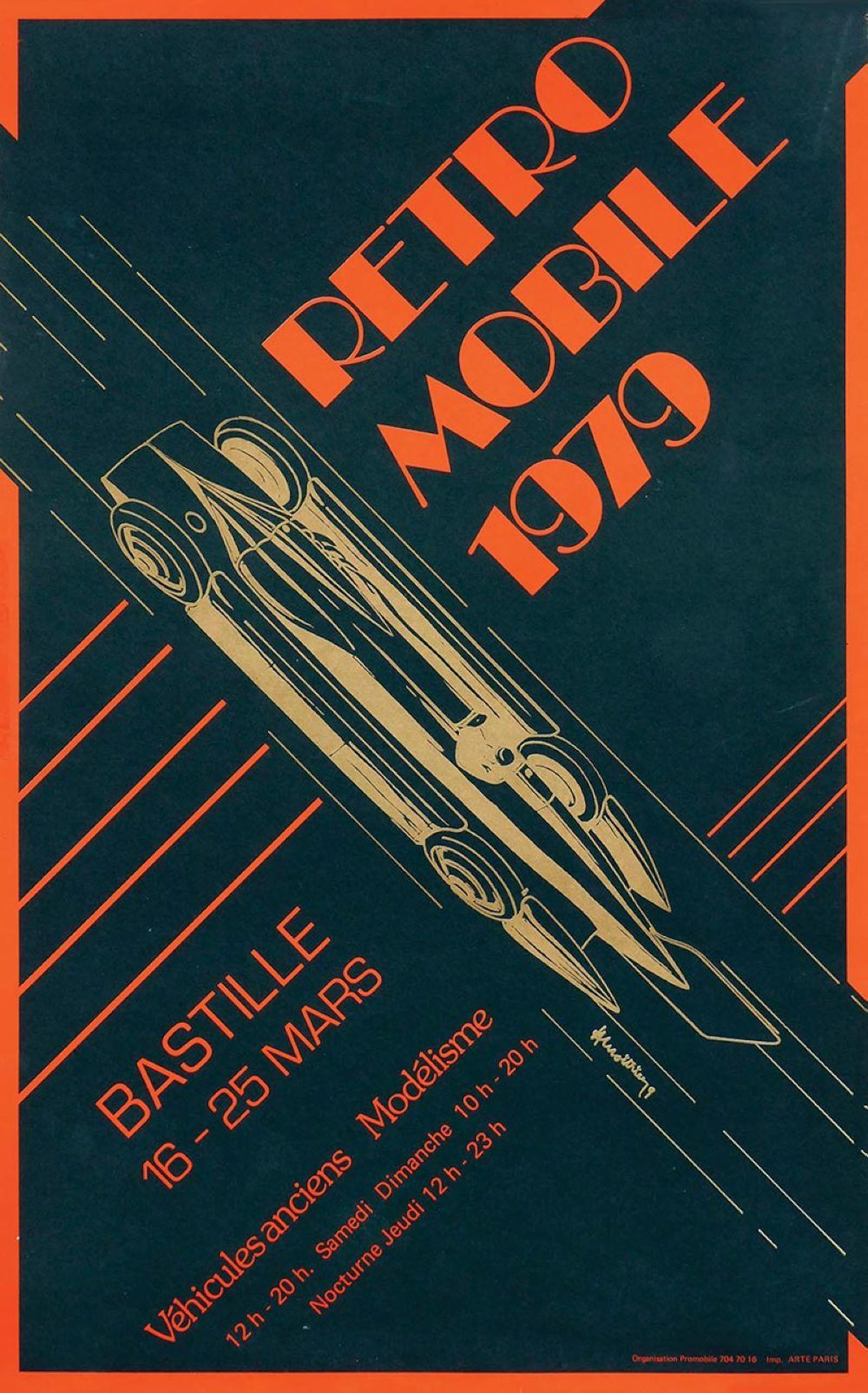 Poster by Illegible signature - Retro Mobile