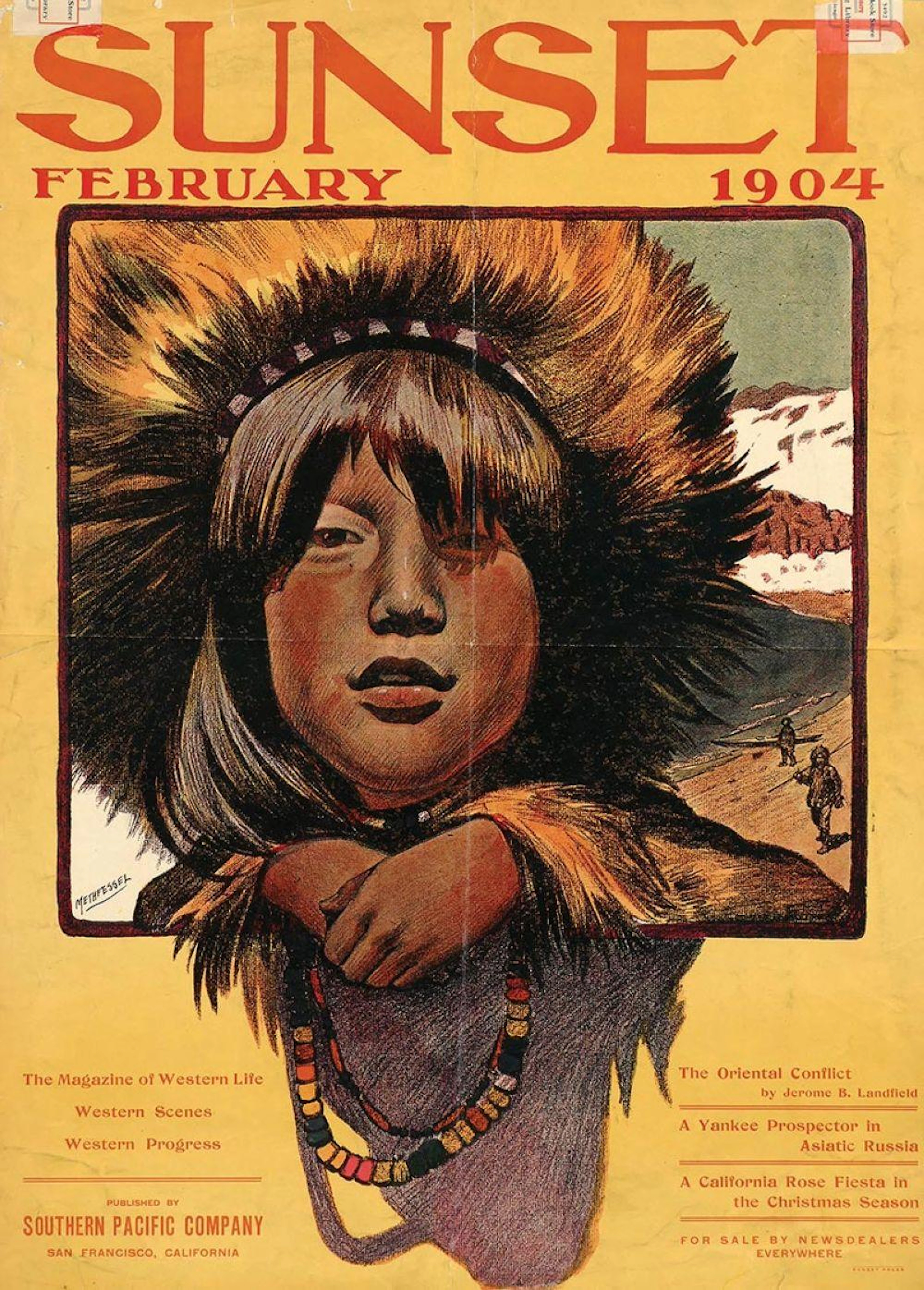 Poster by Adolf Methfessel - Sunset The Magazine of Western Life