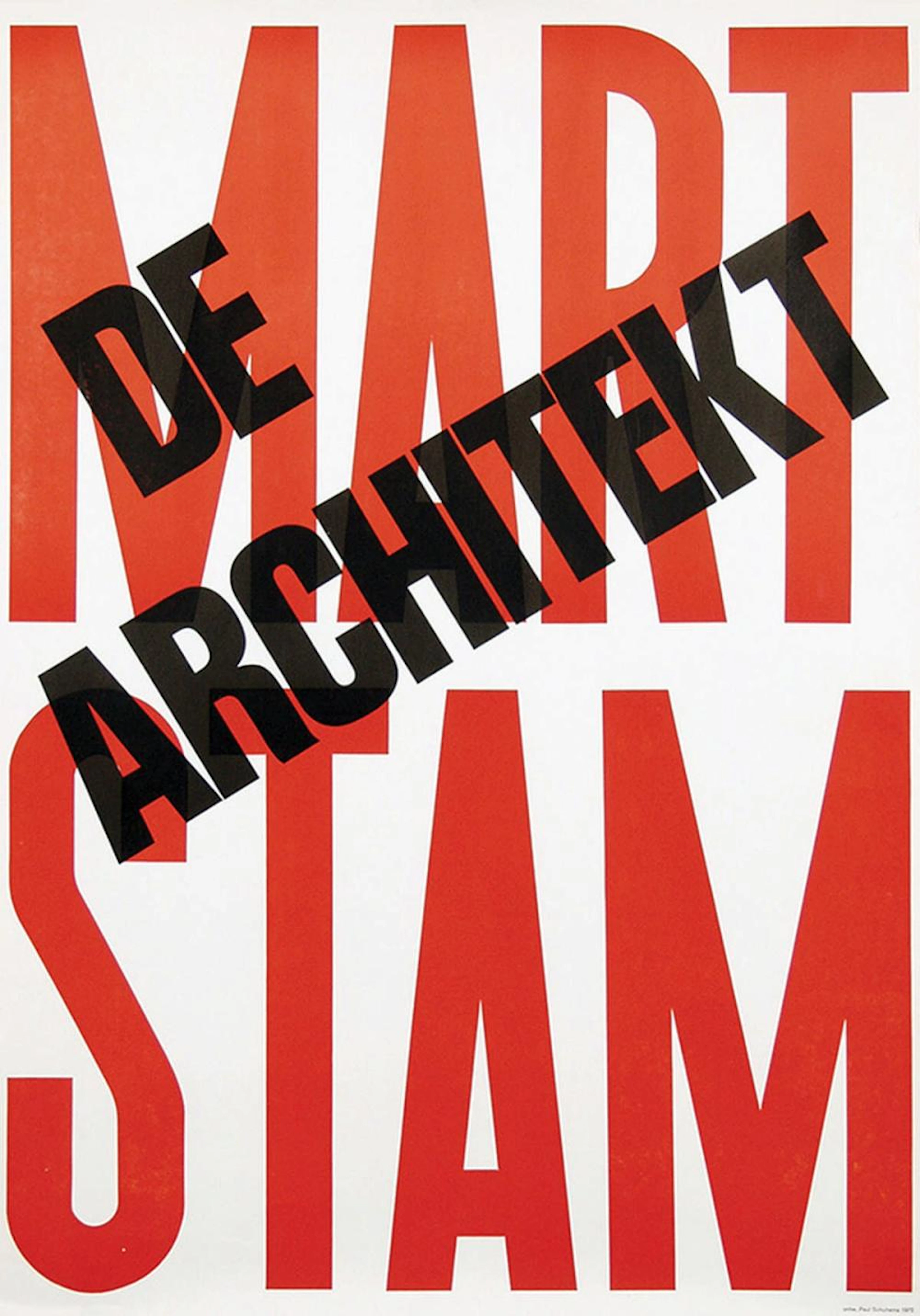 Poster by Paul Schuitema - Mart Stam De Architekt
