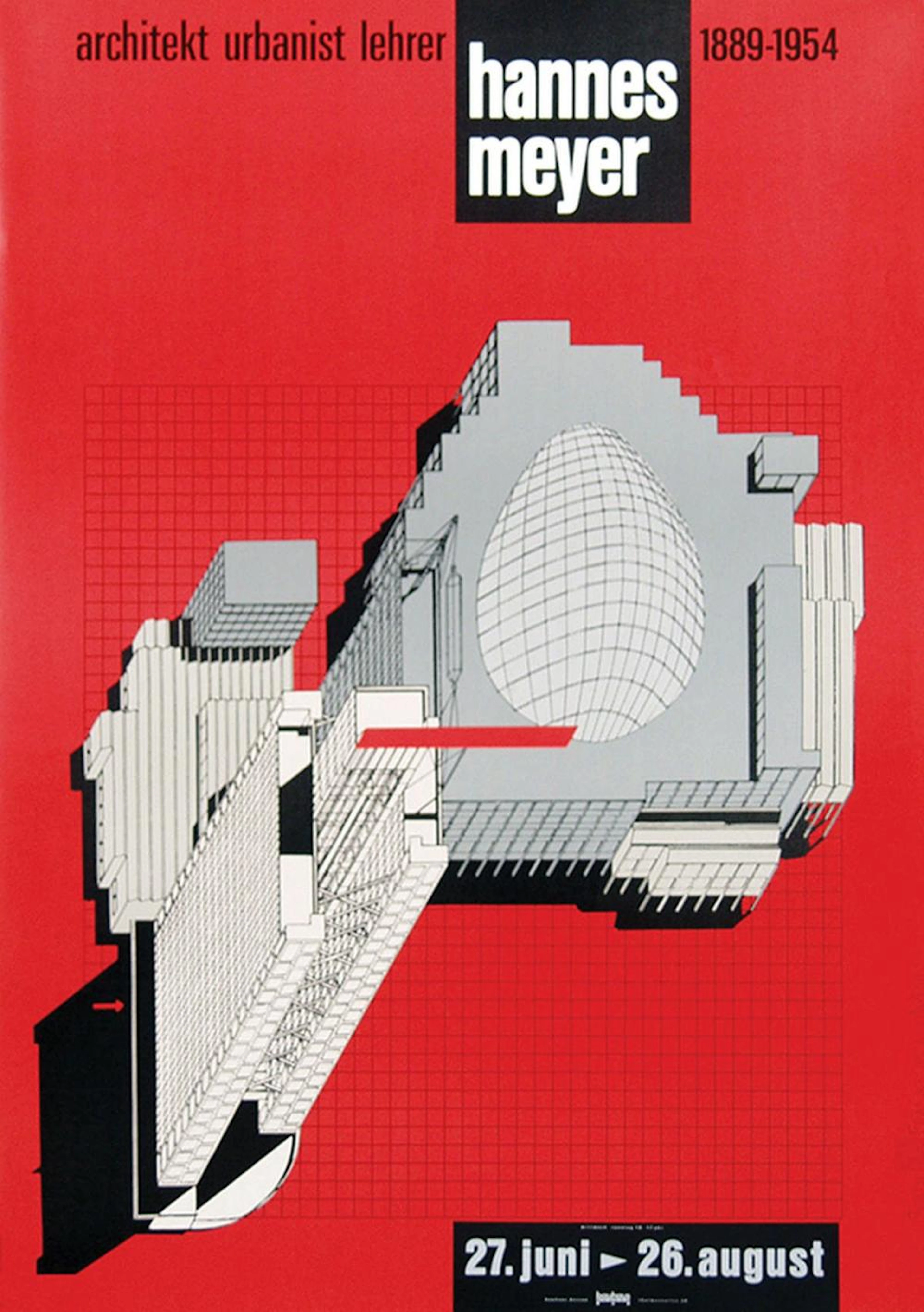 Poster by Heffe/Grabowski - bauhaus dessau hannes meyer...