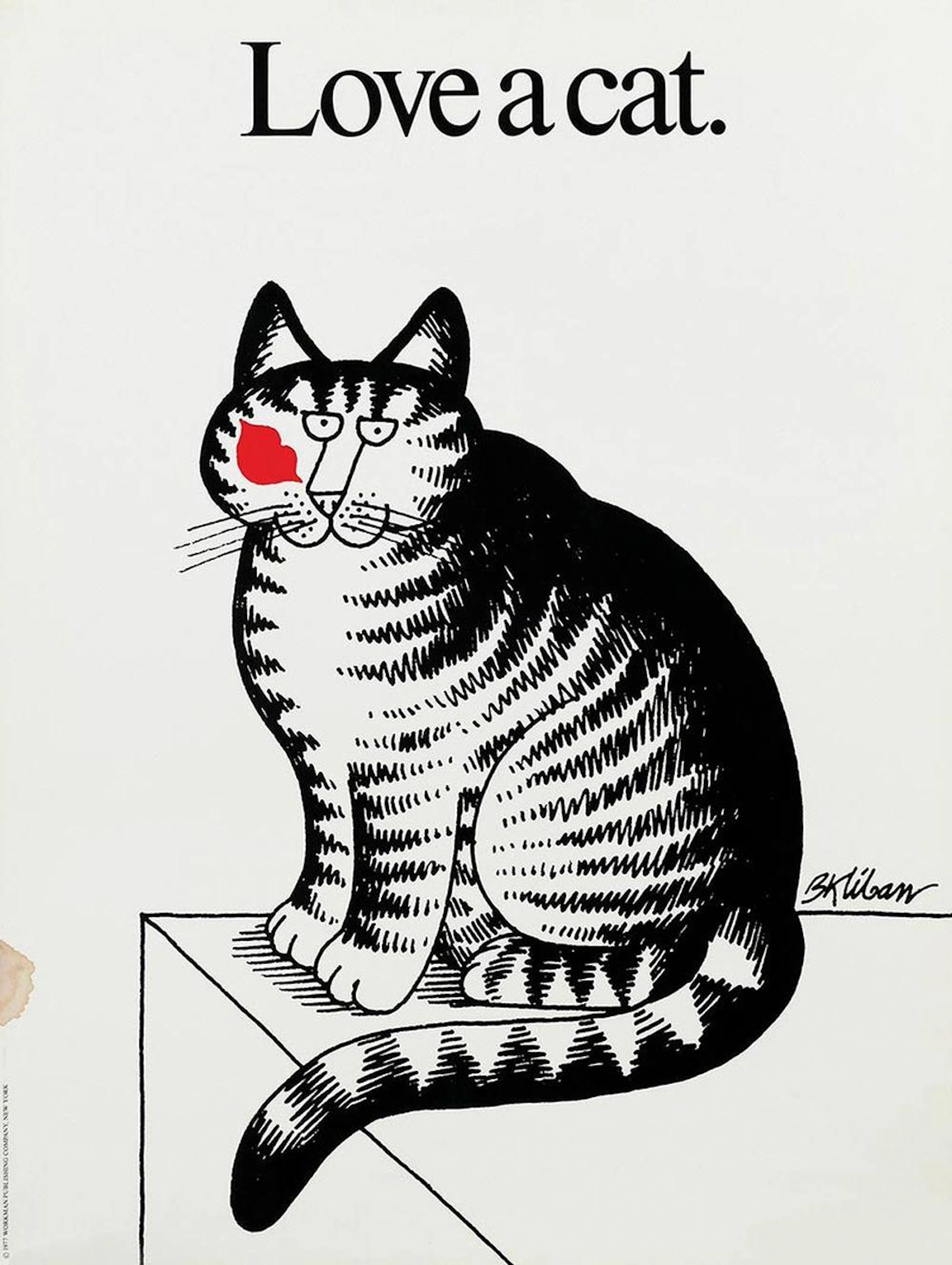 Posters (2) by Bernard Kliban - Love a cat.