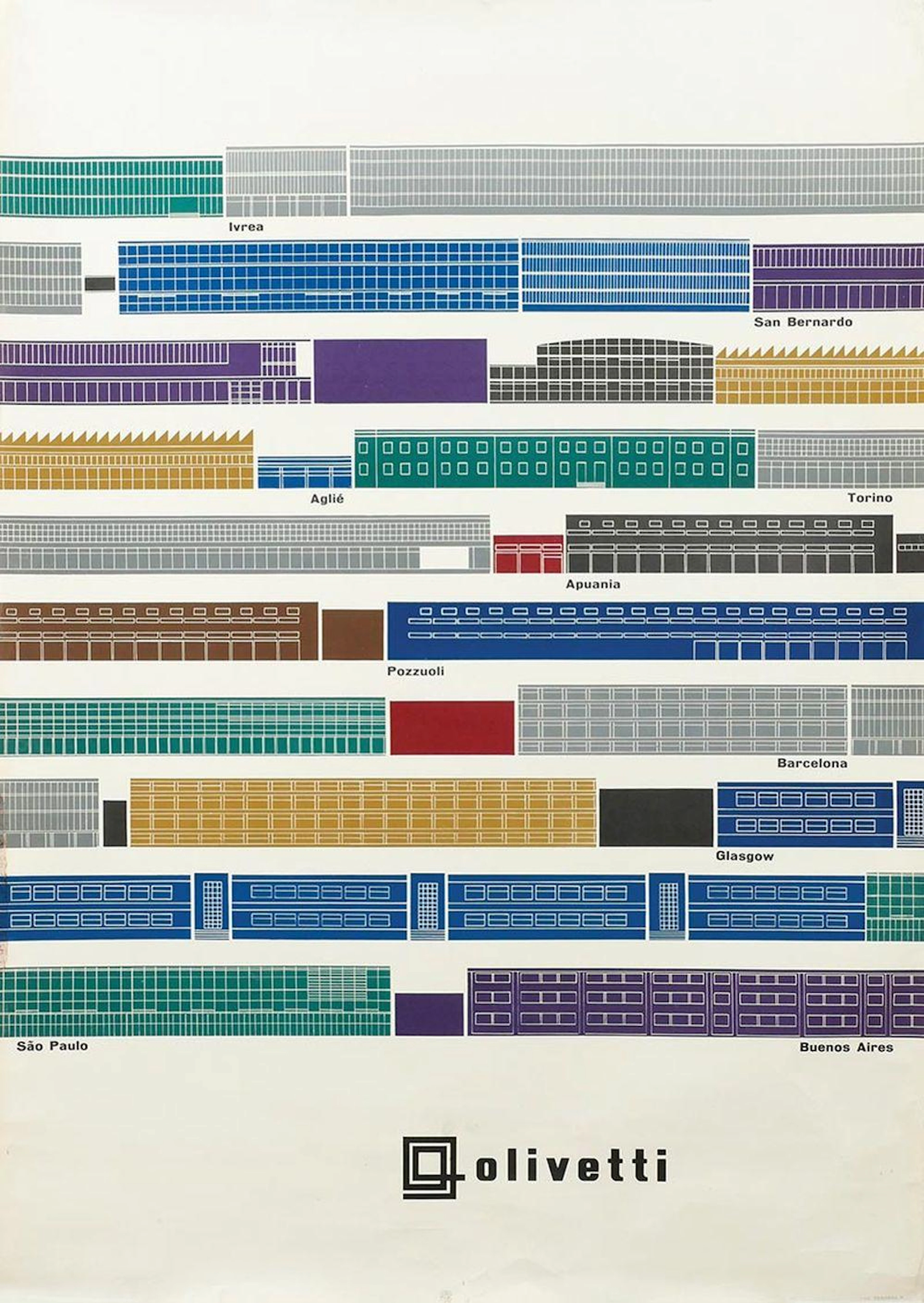 Poster by Giovanni Pintori - Olivetti Torino (typewriters)