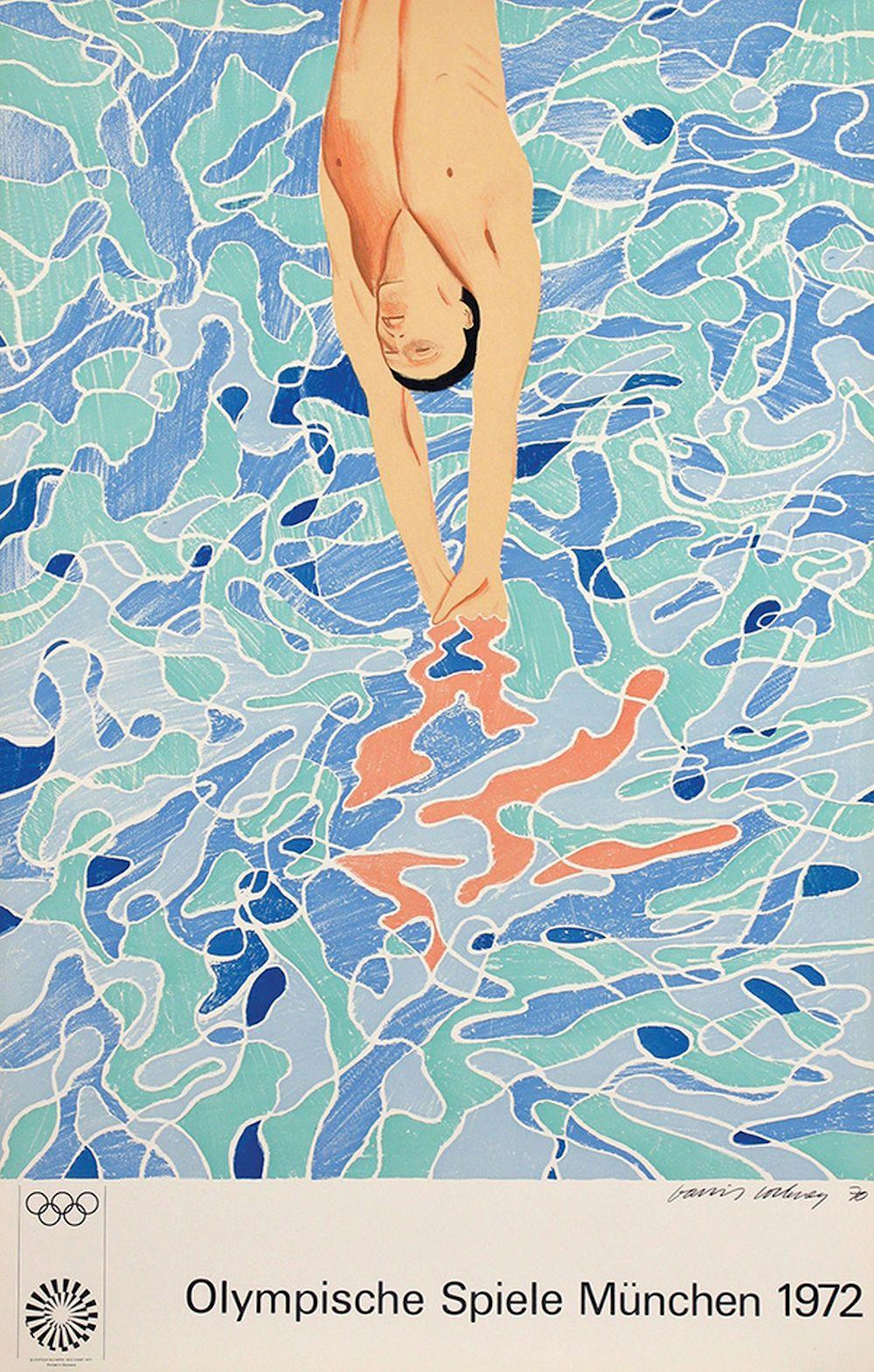 Poster by David Hockney - Olympische Spiele München 1972