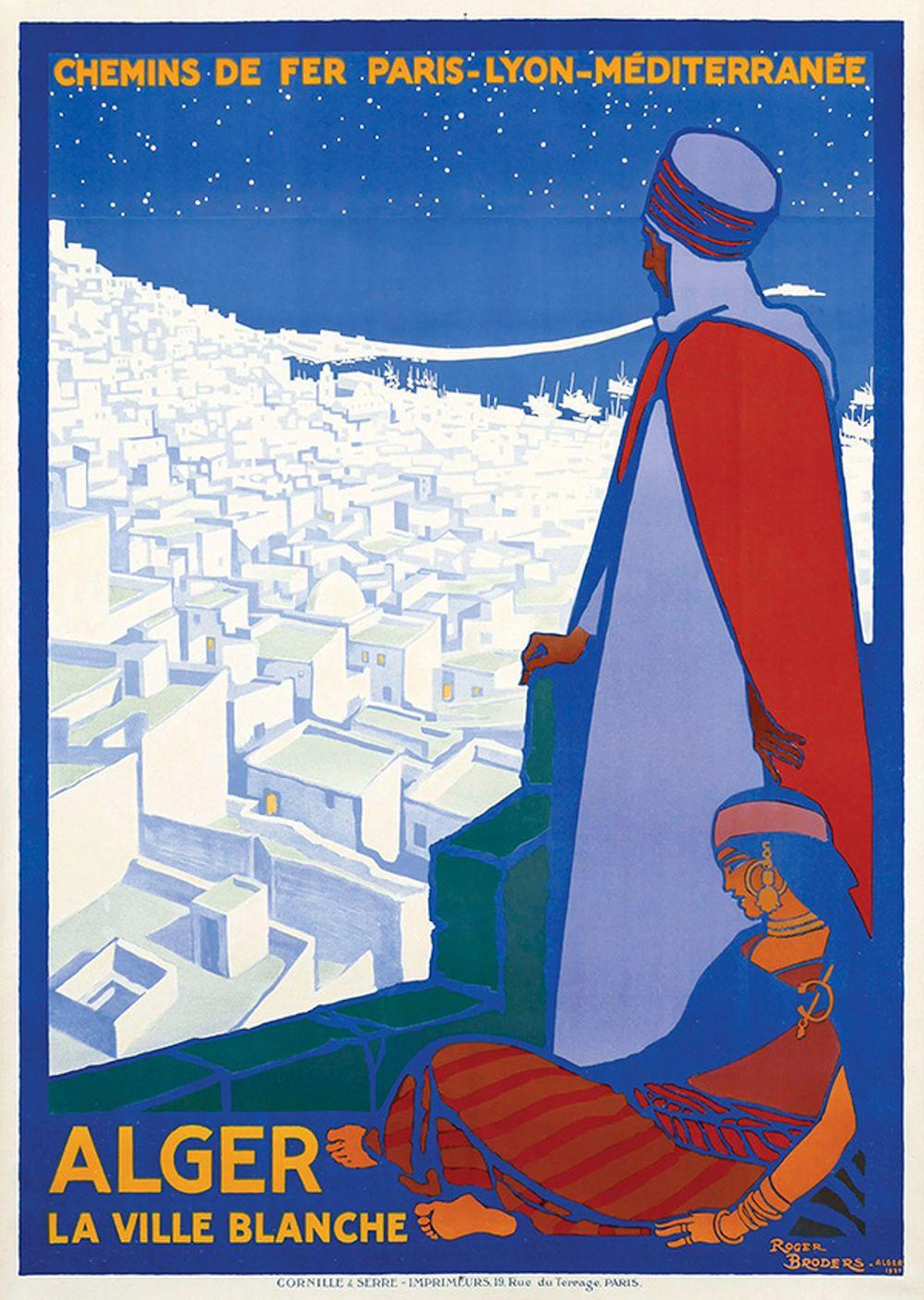 Poster by Roger Broders - Alger la ville blanche