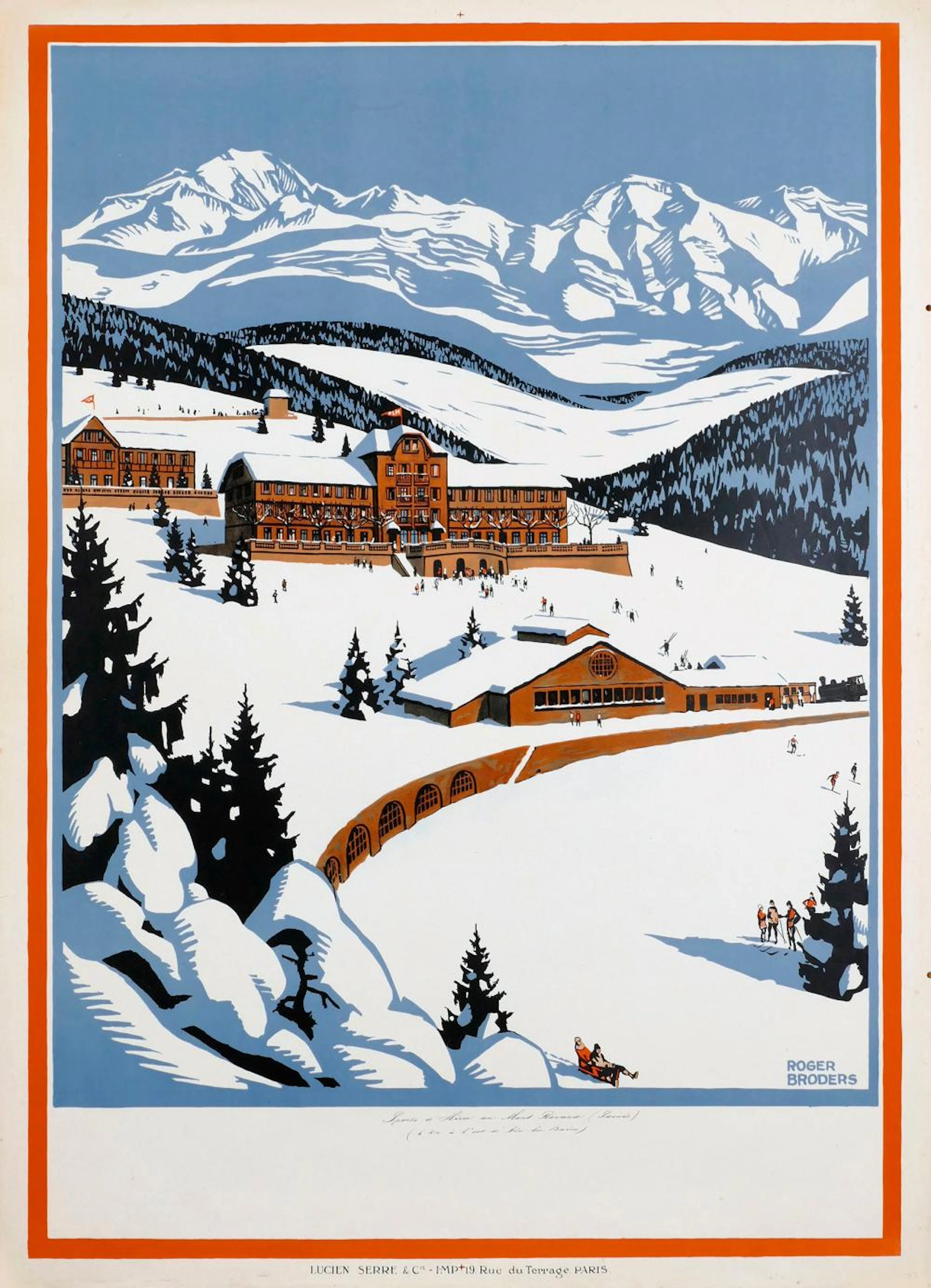 Poster by Roger Broders - Before text