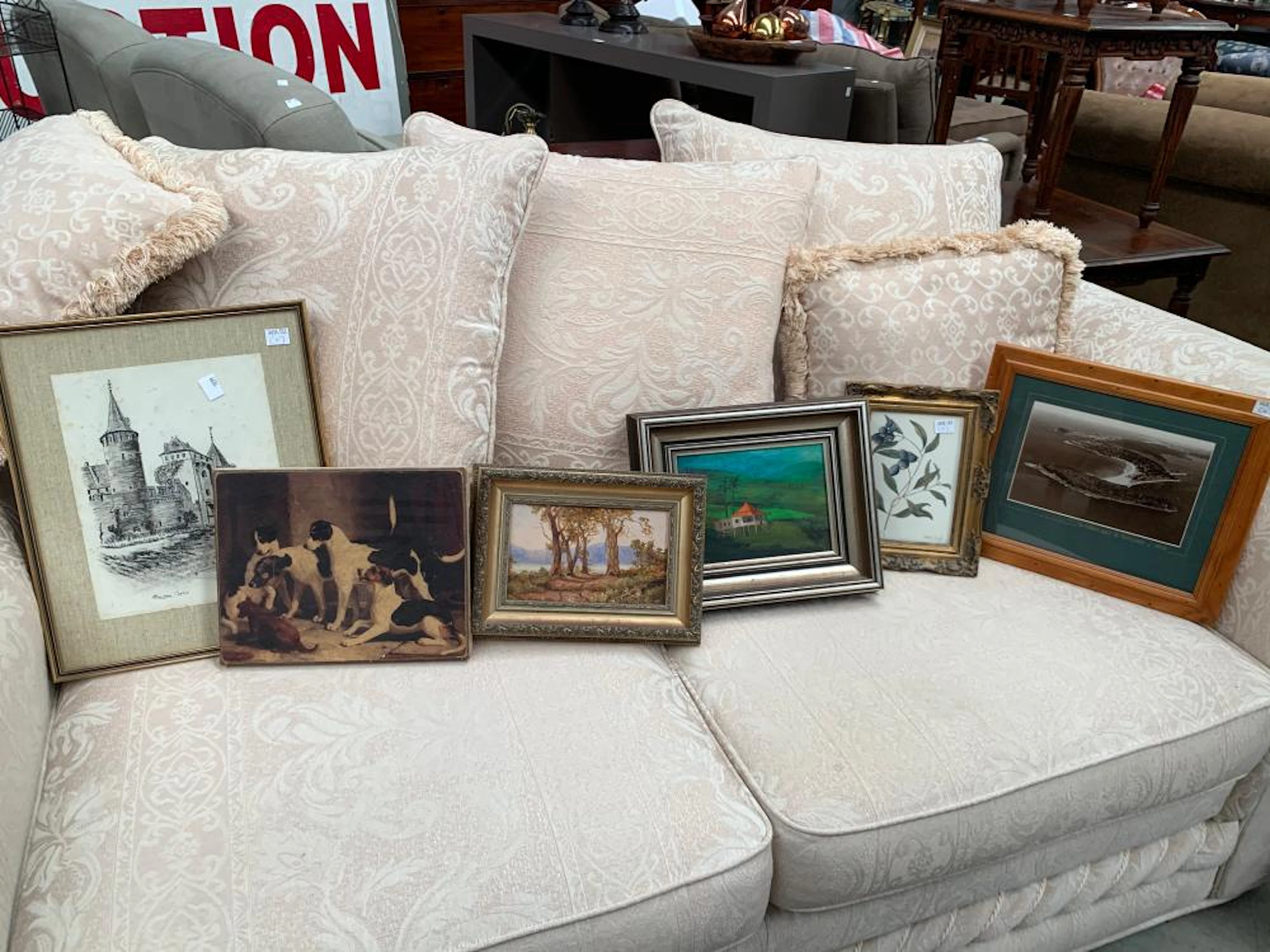 Assortment of art work to include oils