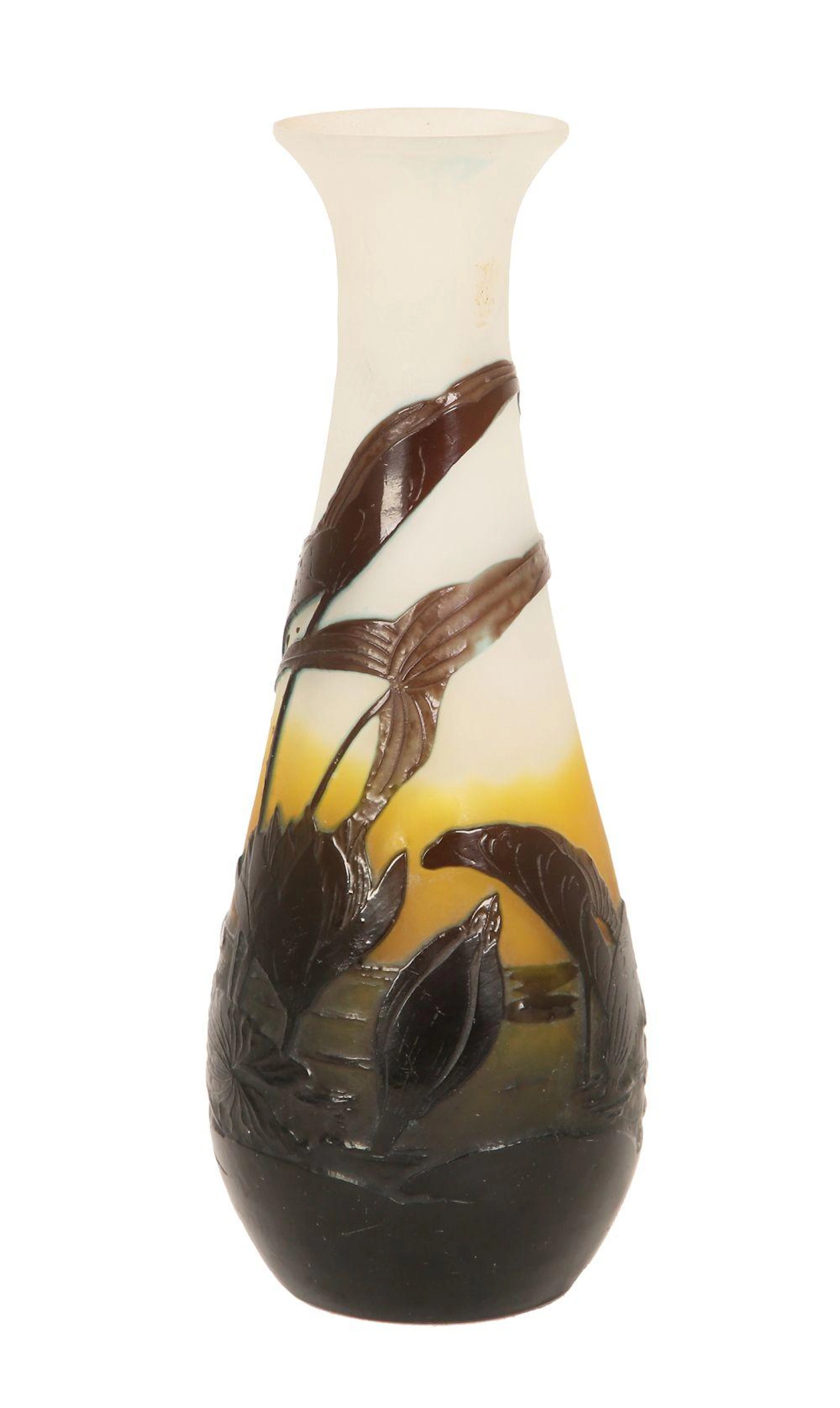 A GALLE CAMEO GLASS VASE