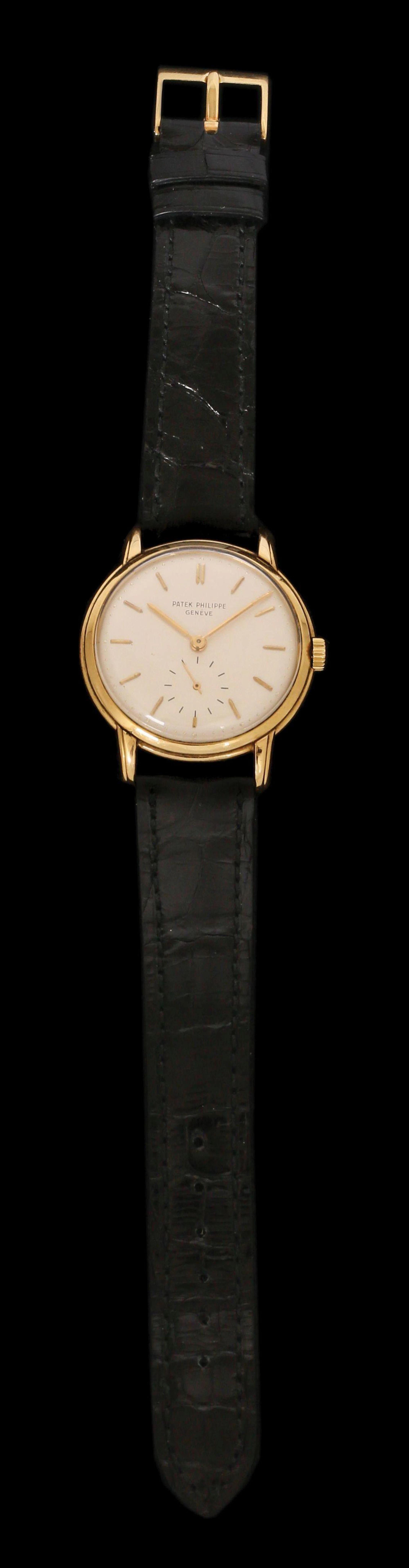 PATEK PHILLIPE AN 18K GOLD WATCH