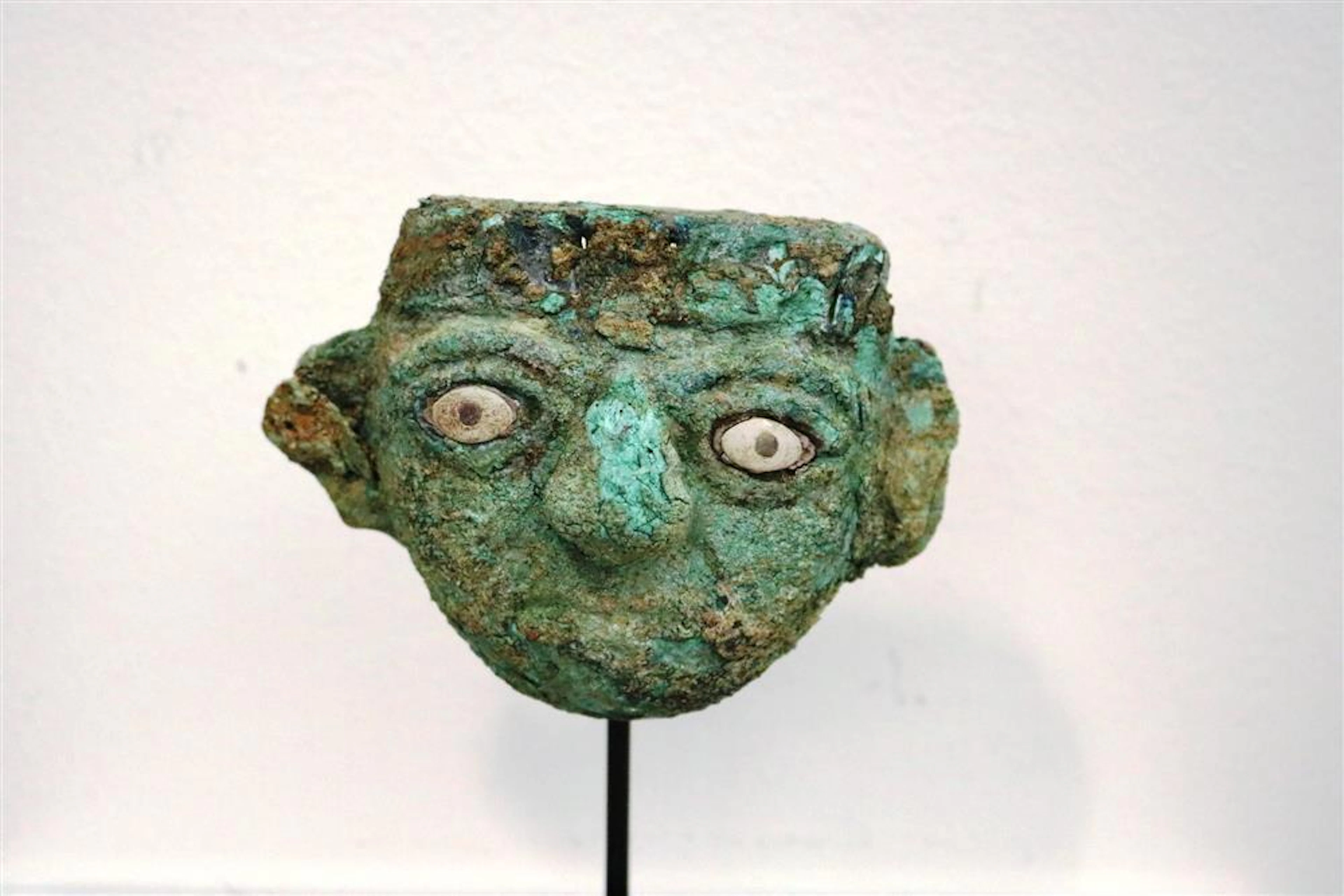 MOCHE PERU HAMMERED COPPER PRE COLUMBIAN MASK