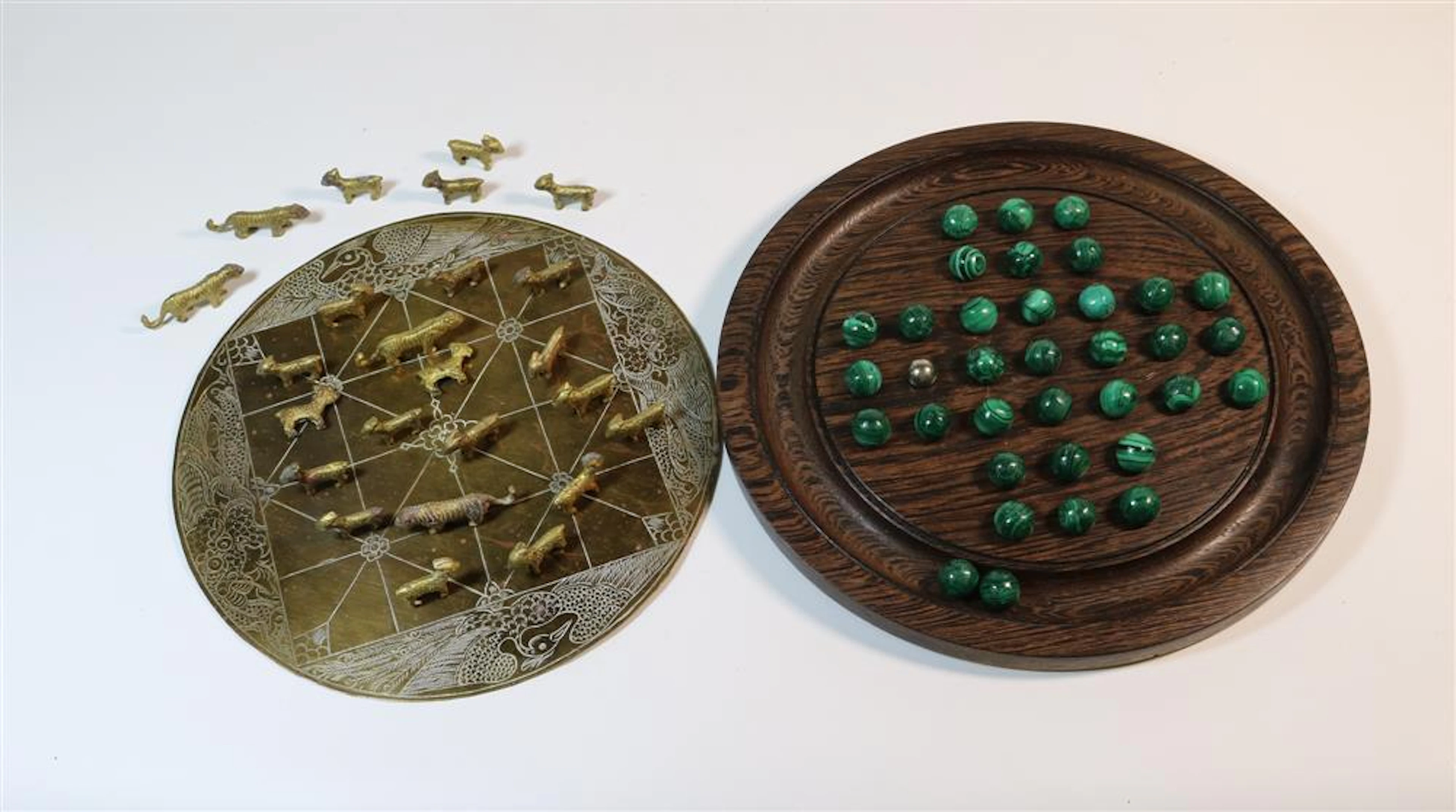 TWO VINTAGE ASIAN BOARD GAMES,