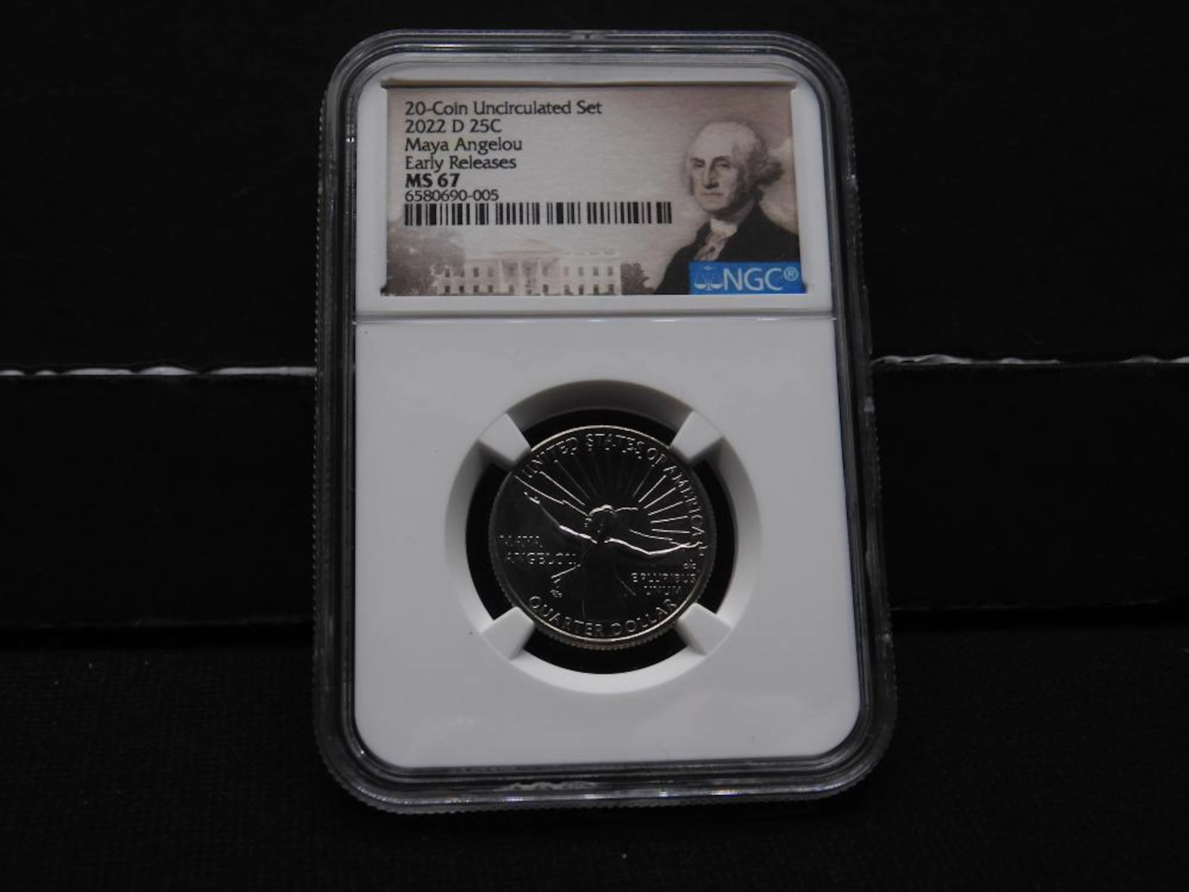 2022-D Maya Angelou Quarter - Early Releases - NGC MS67