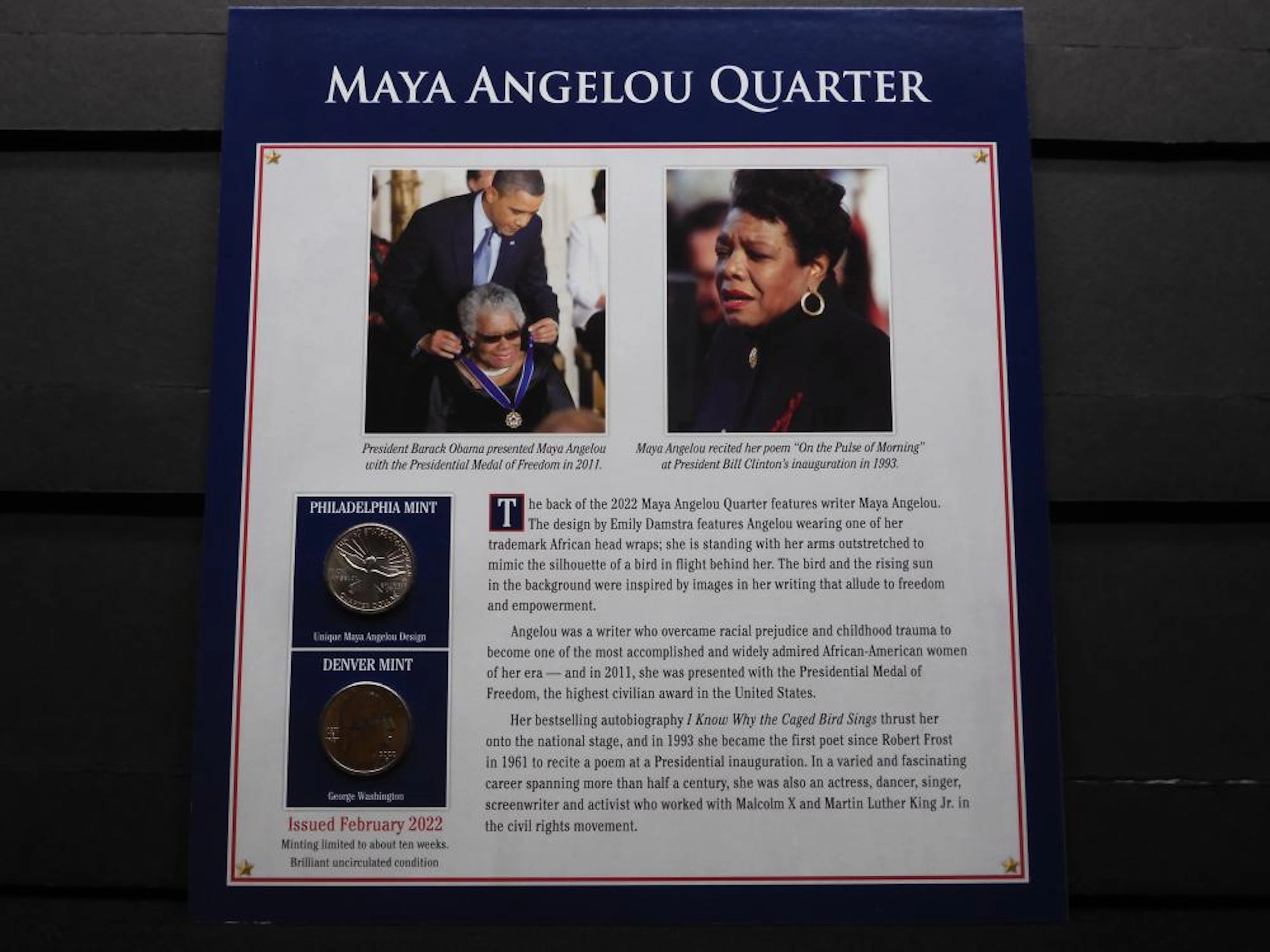 EW Quarter Program w/ Postage Stamps - 2022-P&D Maya...