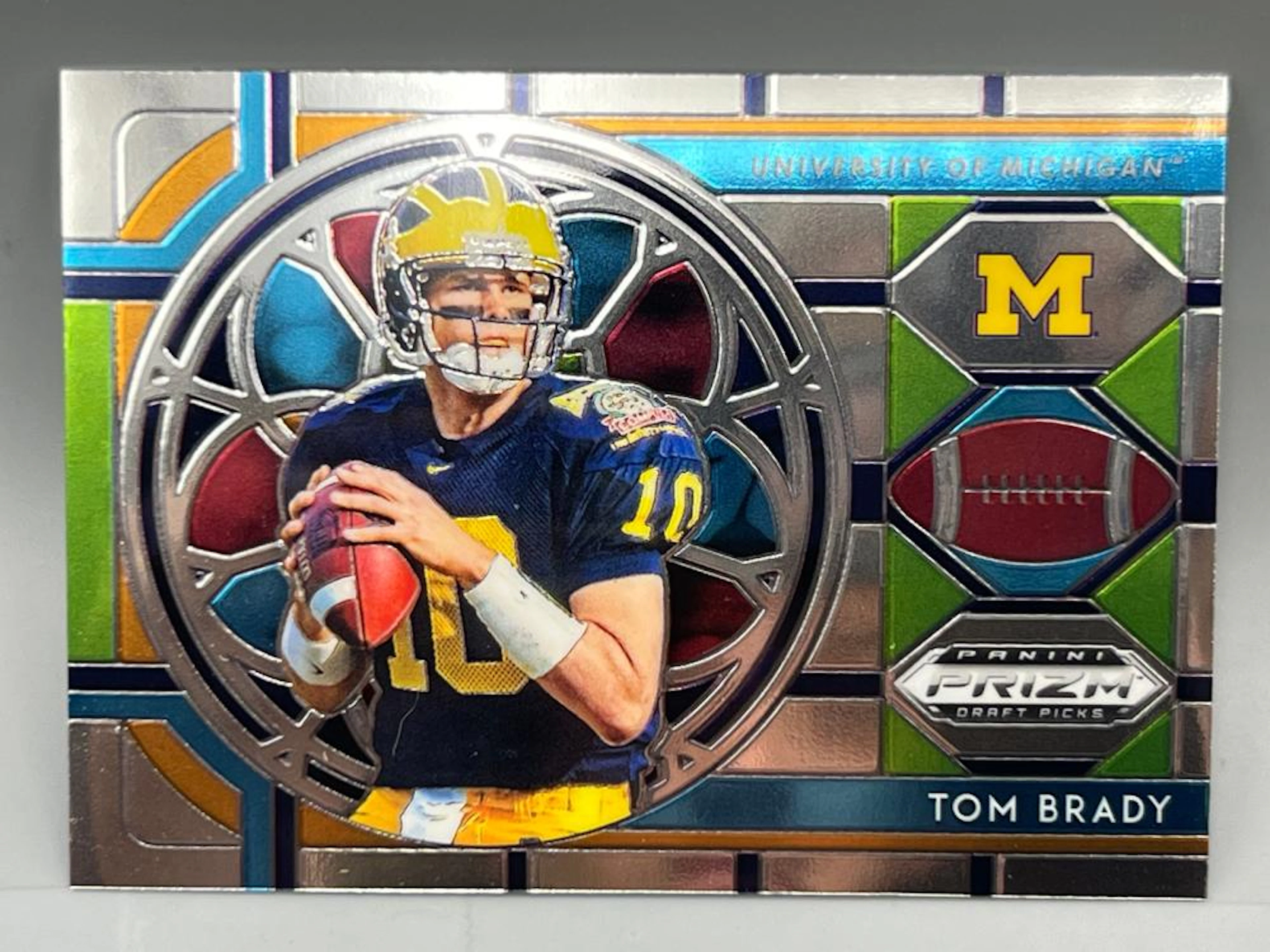 2019 Panini Prizm Draft Picks Tom Brady Stained Glass #100
