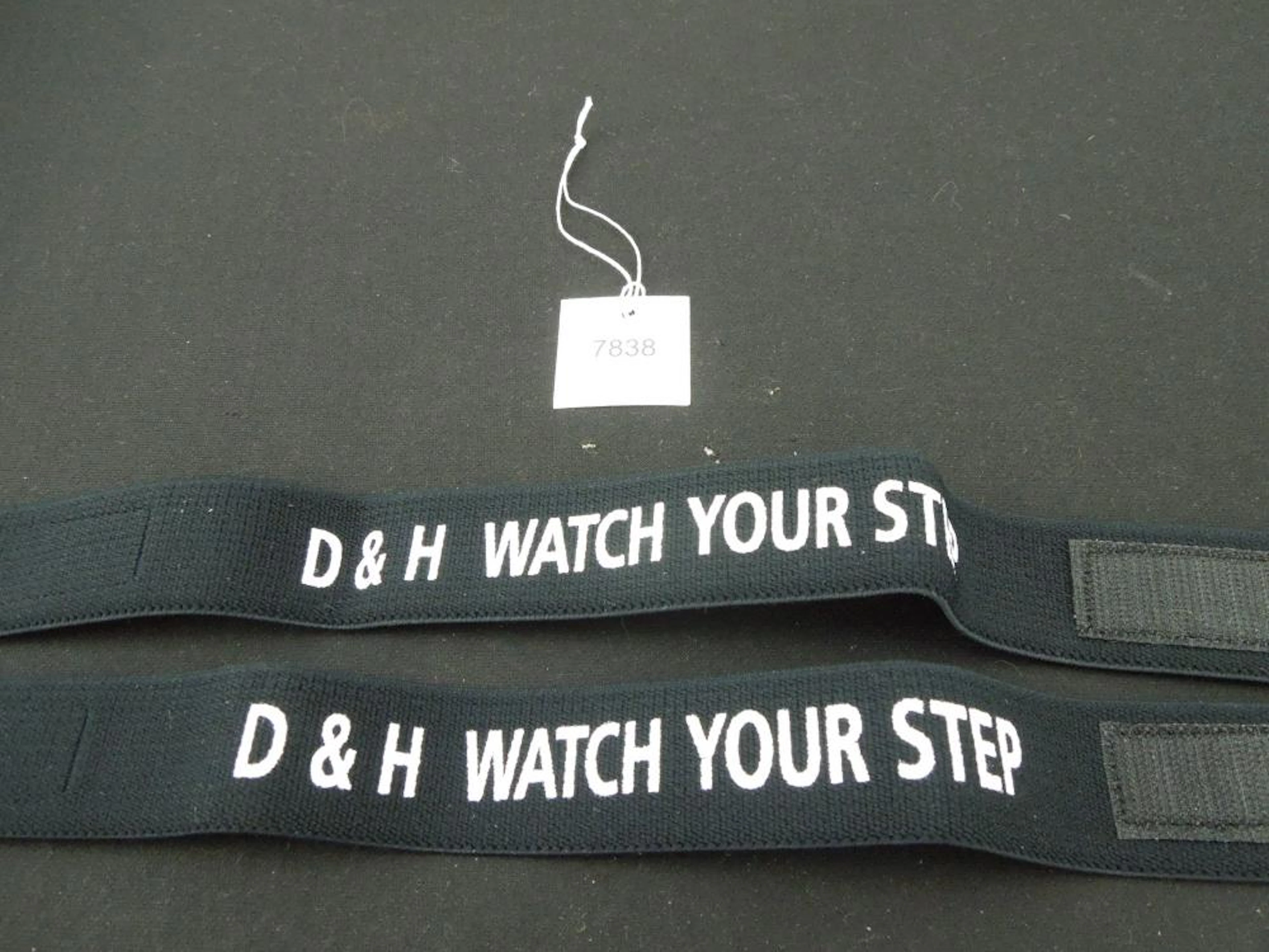 D&H (1) Pair, Black Leg Bands, D&H, Watch Your Step