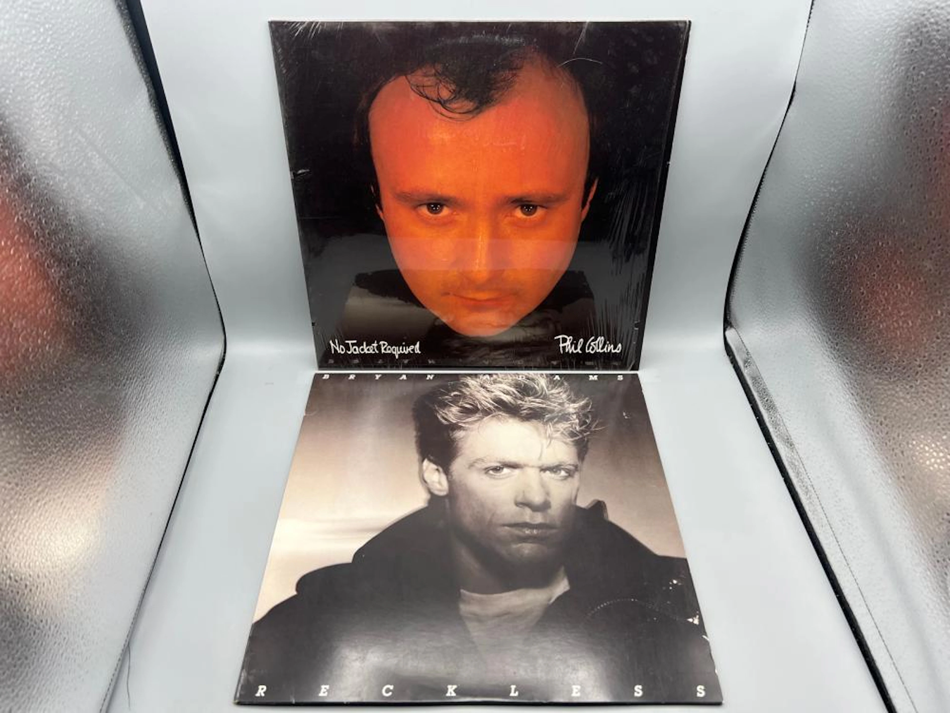 Lot of (2) Vintage Vinyl Albums - Phil Collins No Jacket...