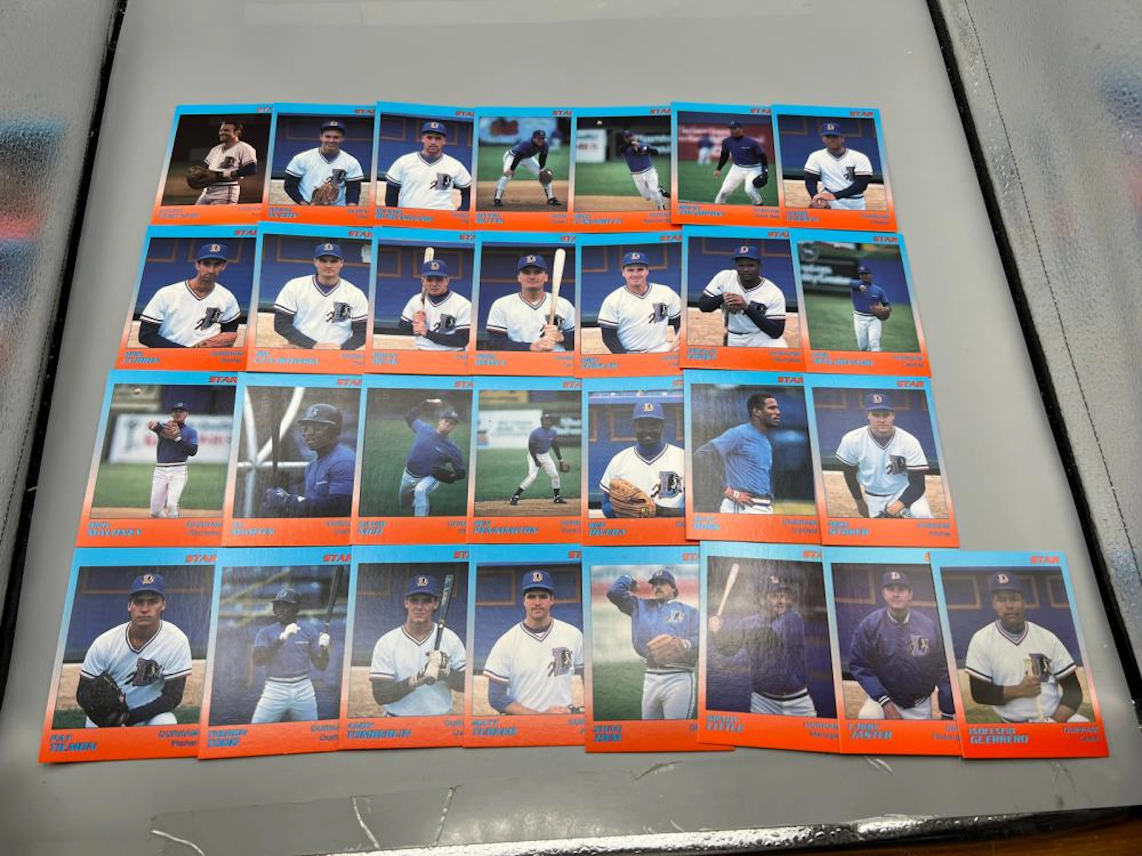 1989 Star Durham Sun Baseball 29 Card Set W/ Kevin Costner Card