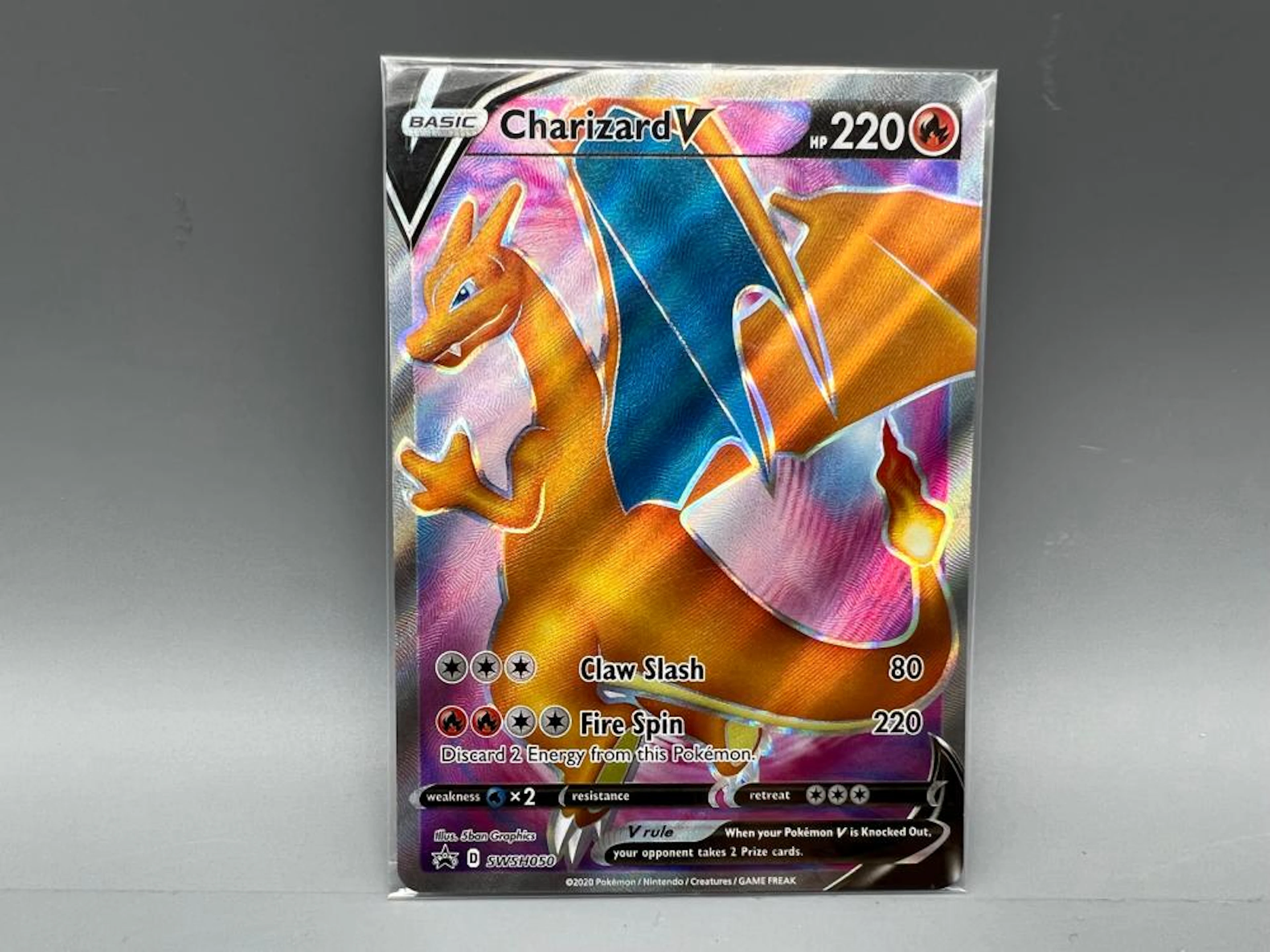 Pokemon Charizard V Promo Holofoil #SWSH050 - In original bag