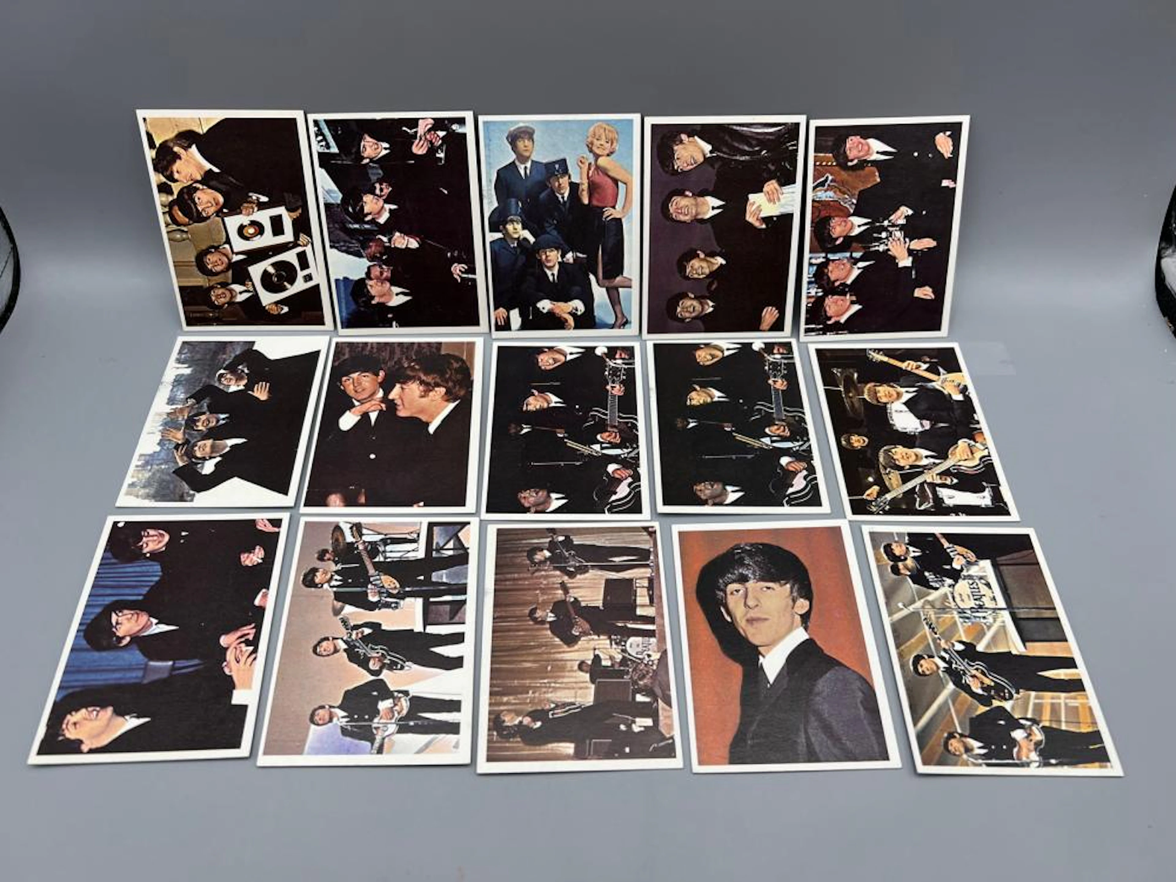 Lot of (15) 1964 Topps Beatles Diary Cards - Varying Conditions