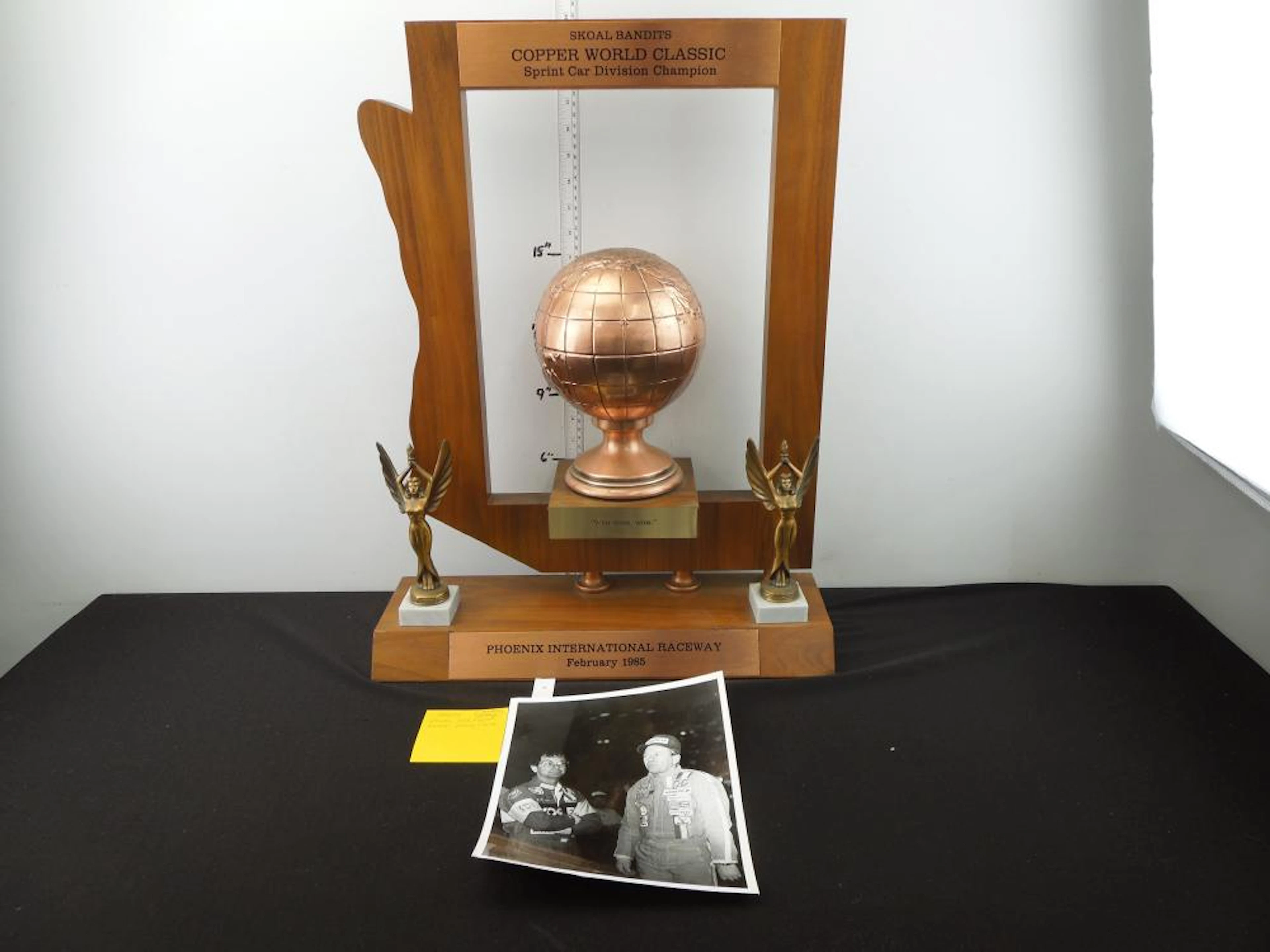 Skoal Bandits Trophy & Black & White 8" x 10" Photograph...