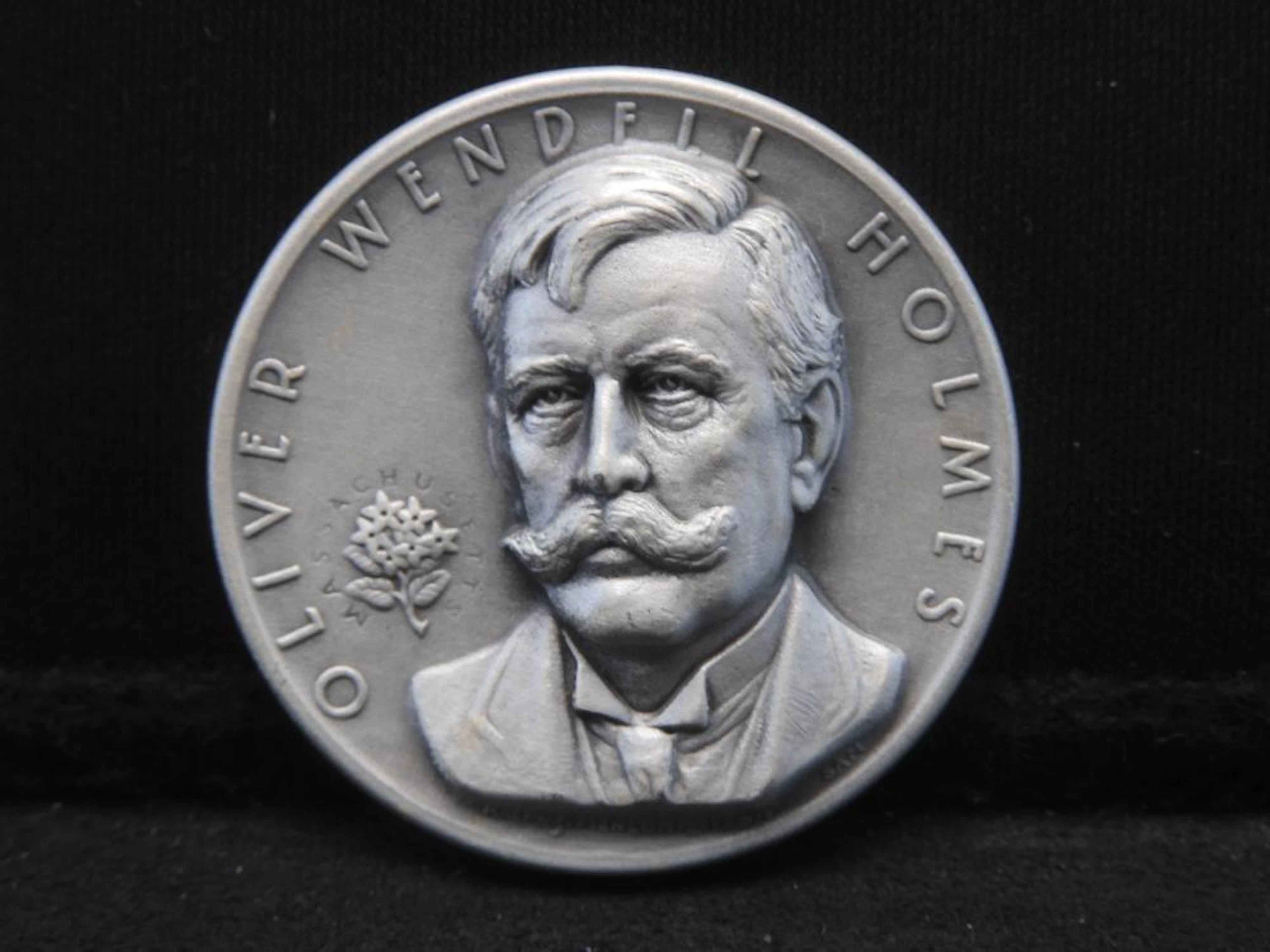 SILVER Round - Republic Massachusetts - Oliver Wendell Holmes